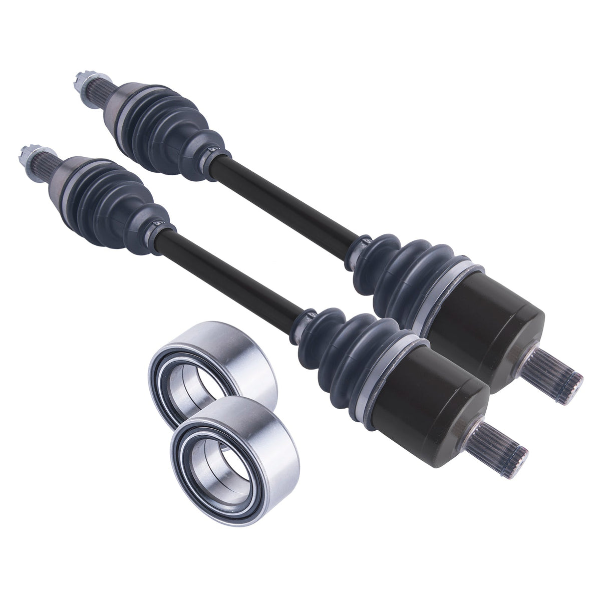 Polaris RZR 50" 570 800 900 Front Axles and Wheel Bearing Set 2008 - 2027 | 4XPRO - product view 1