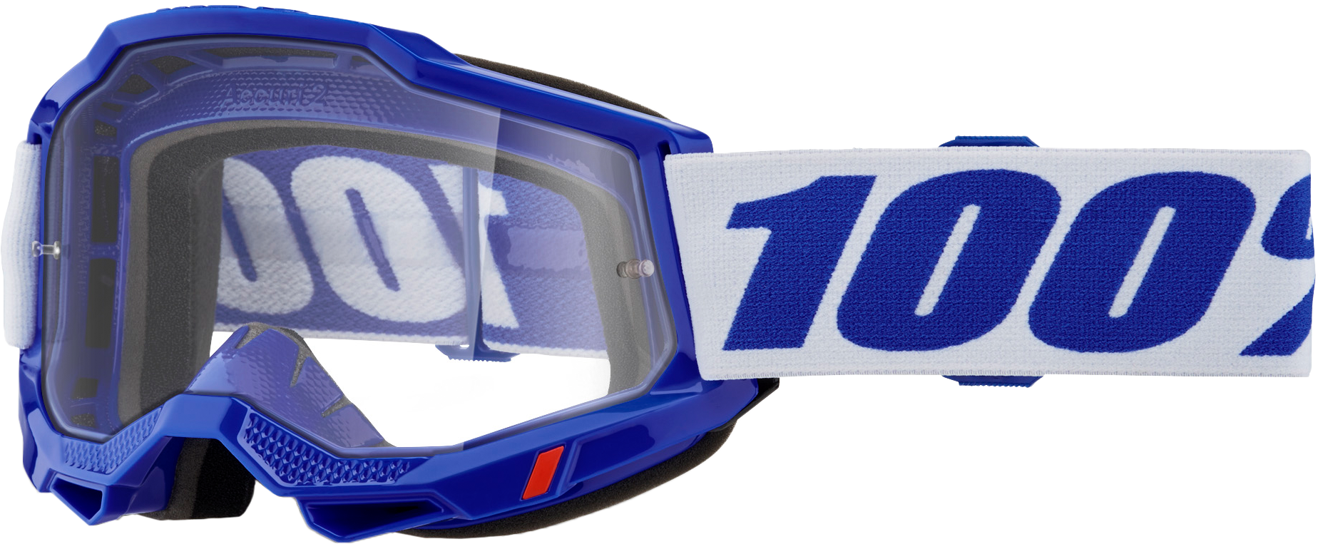 Photo of ACCURI 2 GOGGLE BLUE CLEAR LENS by 100-PERCENT - Premium Eyewear for UTVs / Side by Sides