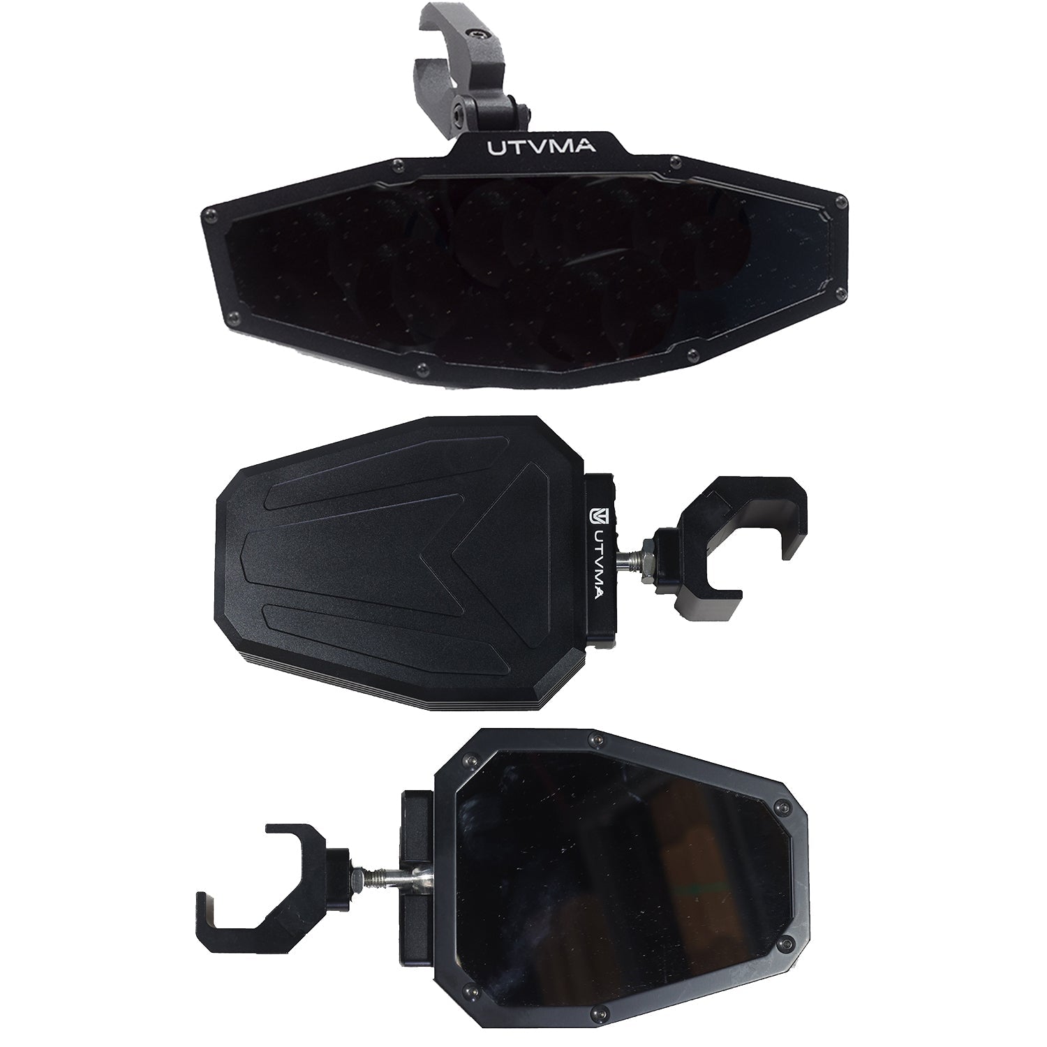 Photo of UTVMA Rearview and Sideview Mirror Kit by UTV Mountain Accessories - Premium Mirrors for UTVs / Side by Sides