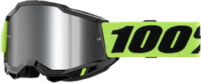 100% Accuri 2 Junior Goggles - Neon Yellow Mirror Silver Lens