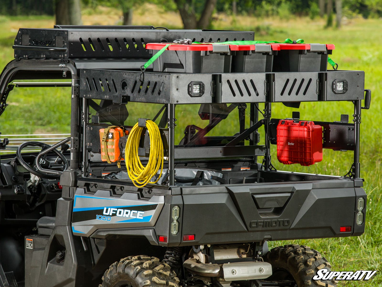 Photo of SuperATV CFMOTO UForce 1000 Outfitter Bed Rack by SuperATV - Premium Mounts for UTVs / Side by Sides