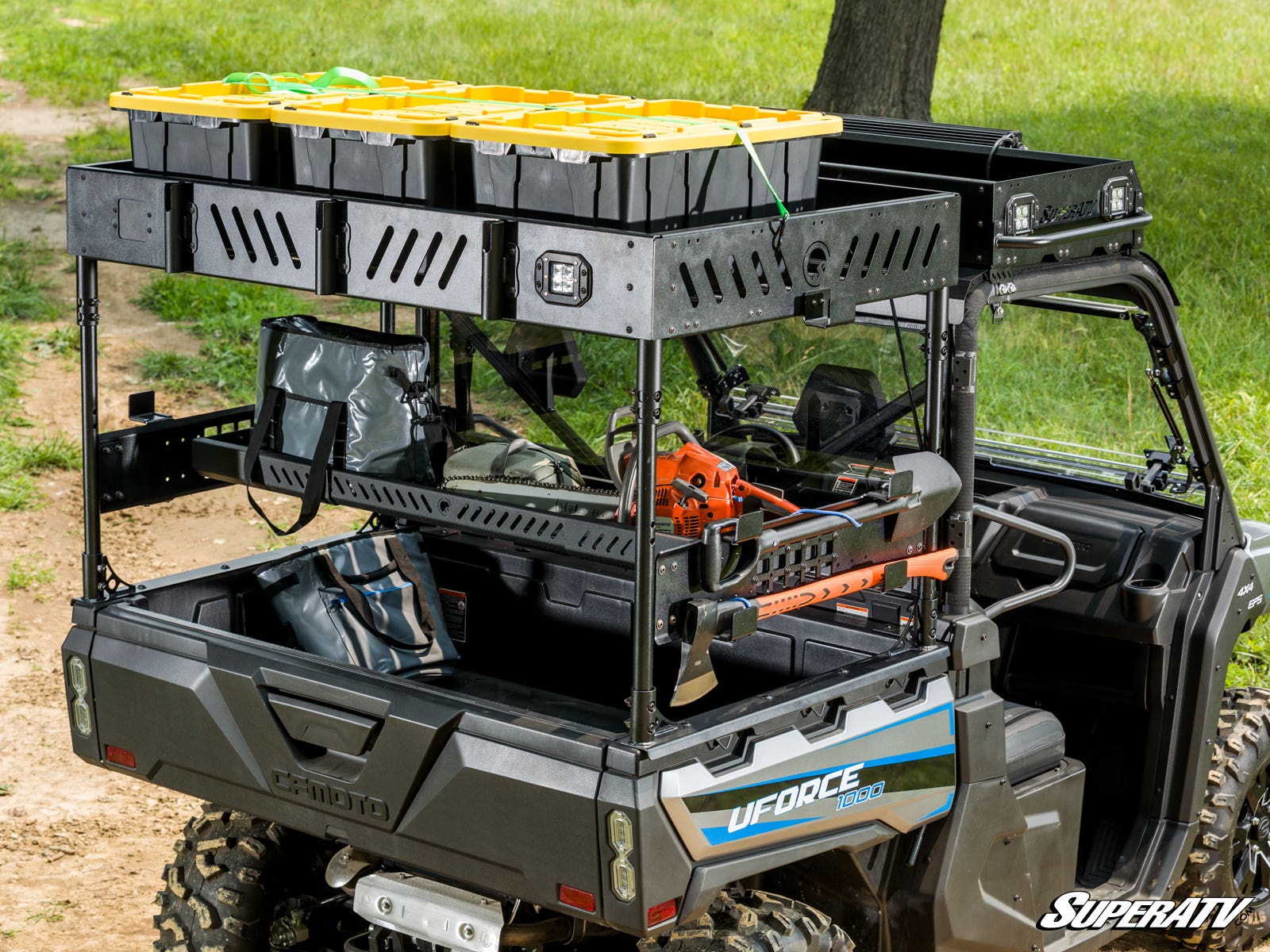 Photo of SuperATV CFMOTO UForce 1000 Outfitter Bed Rack by SuperATV - Premium Mounts for UTVs / Side by Sides