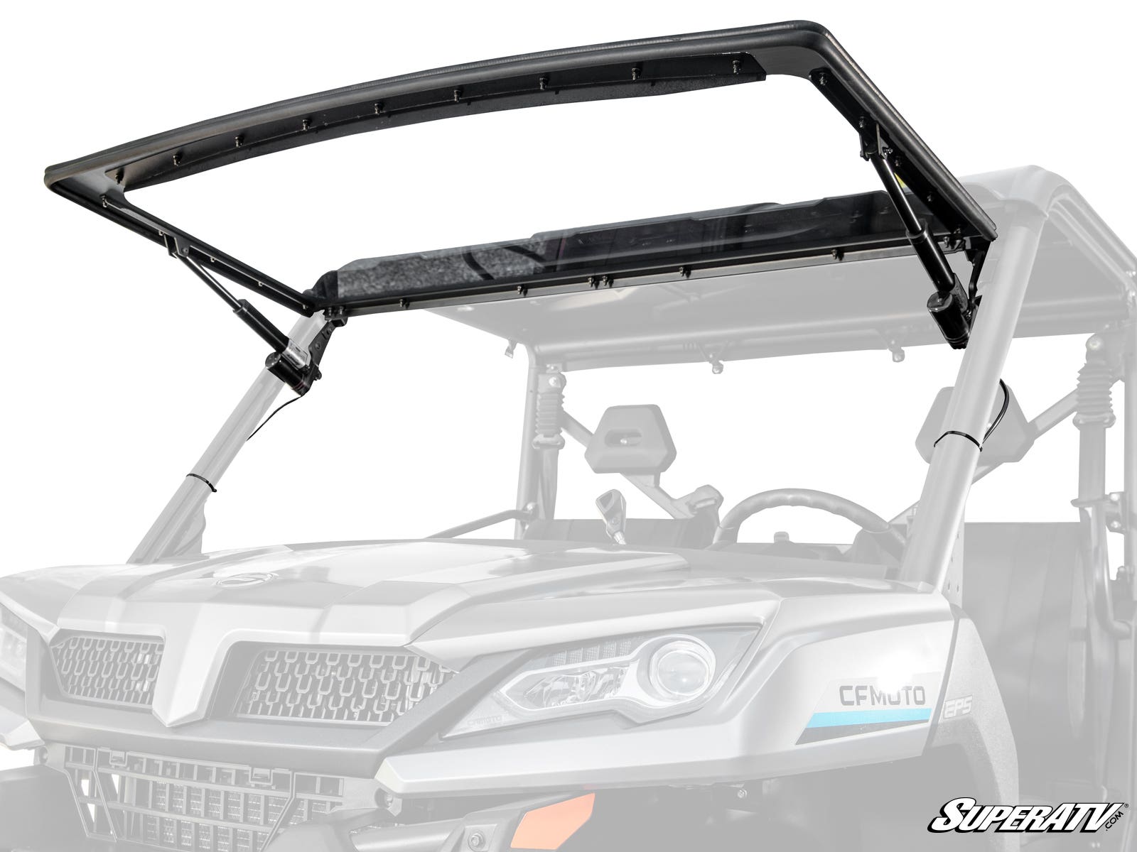 Photo of SuperATV CFMOTO UForce 1000 MaxDrive Power Flip Windshield by SuperATV - Premium Windshields for UTVs / Side by Sides
