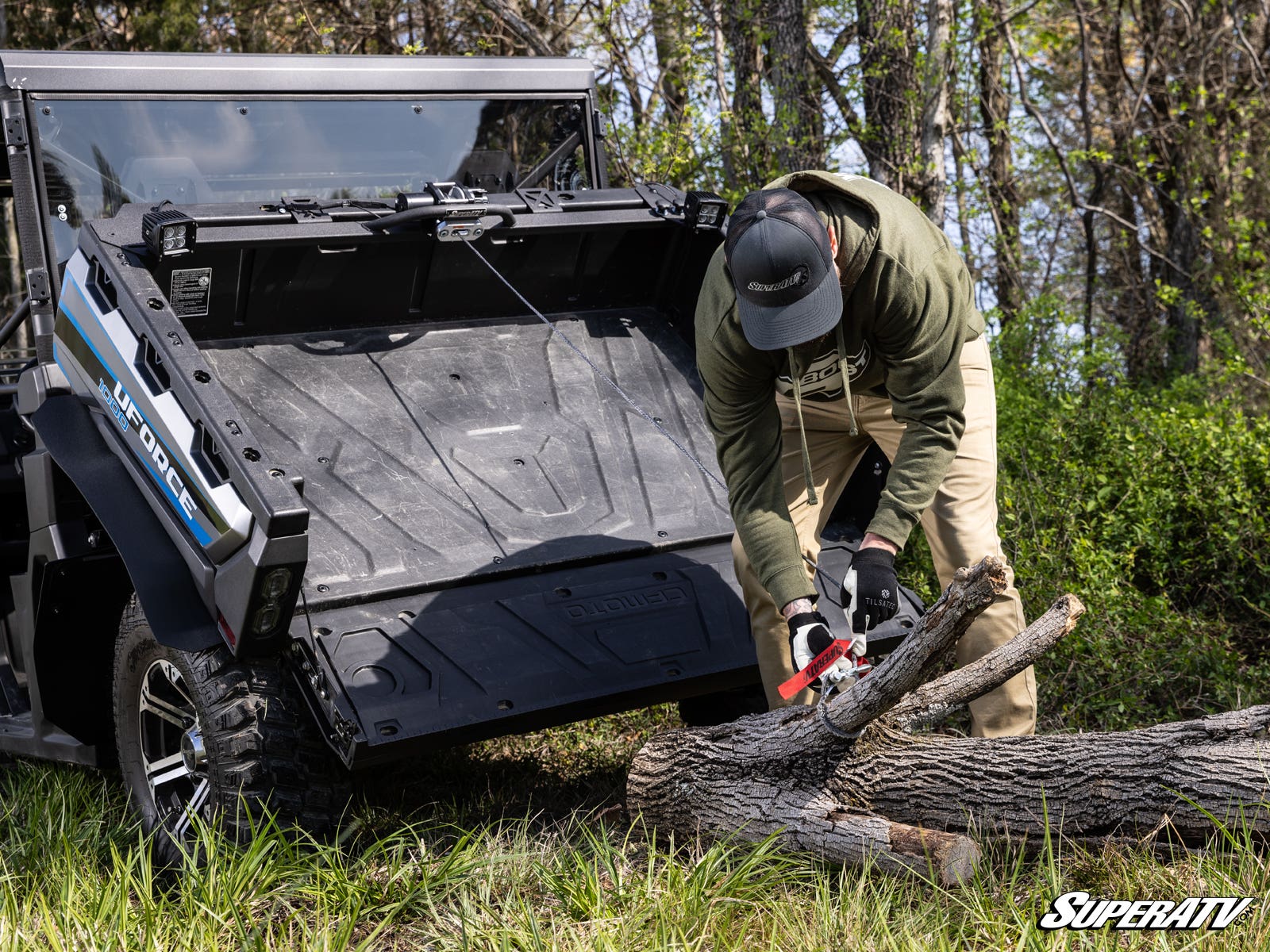 Photo of SuperATV CFMOTO UForce 1000 Bed Winch by SuperATV - Premium Winches & Winch Mounts for UTVs / Side by Sides