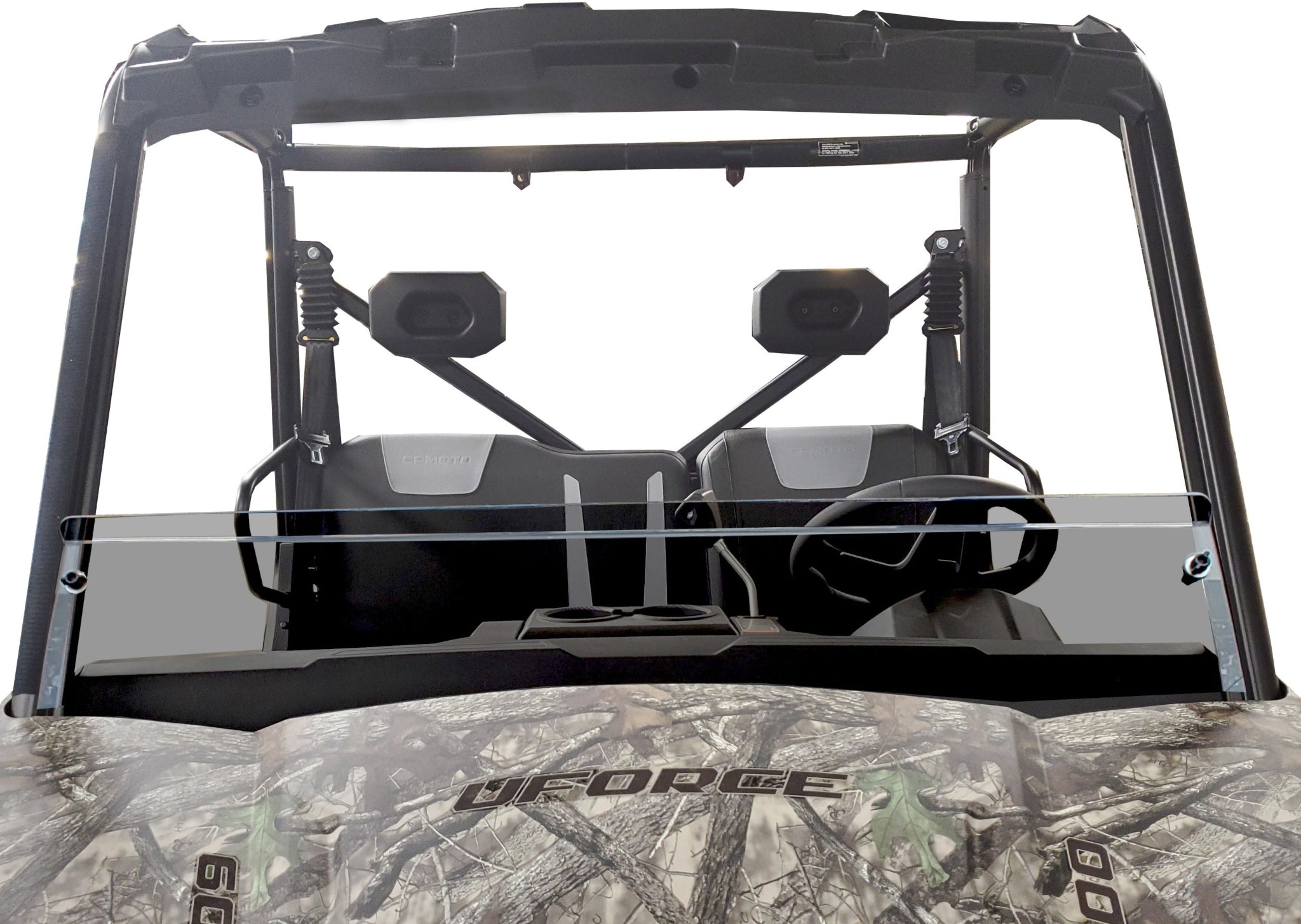 Photo of CFMoto UForce 600 - Half Windshield w/Scratch Resistant Option by 3 Star UTV - Premium Windshields for UTVs / Side by Sides