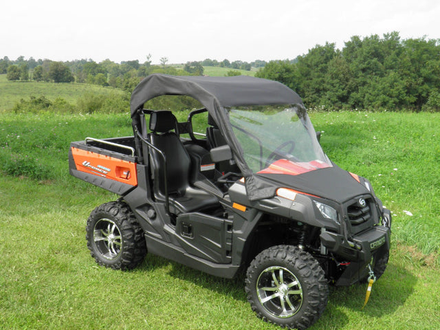 Photo of CFMoto UForce 500/800 - Vinyl Windshield/Top Combo by 3 Star UTV - Premium Enclosures for UTVs / Side by Sides