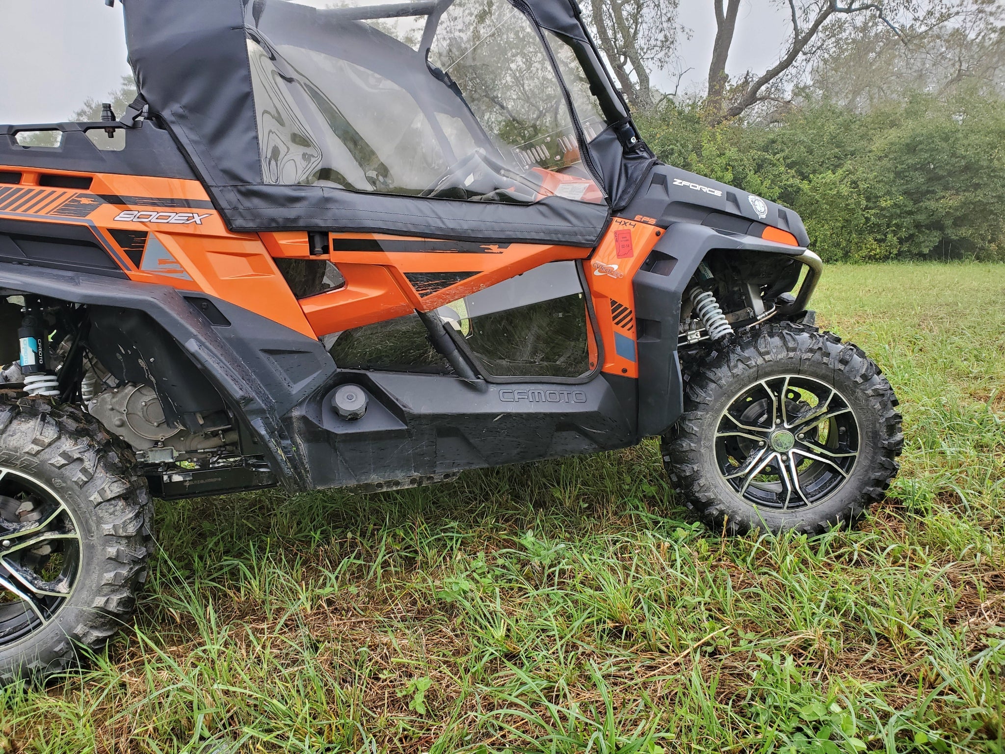 Photo of CFMoto ZForce 500/800/1000 - Full Cab Enclosure for Hard Windshield (Half Doors) by 3 Star UTV - Premium Enclosures for UTVs / Side by Sides