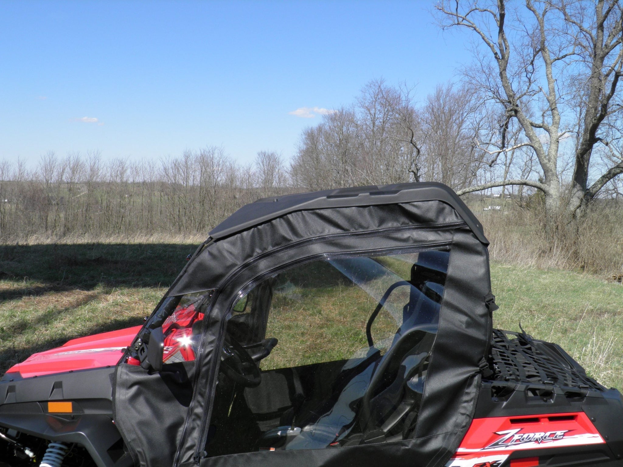 Photo of CFMoto ZForce 500/800/1000 - Soft Doors (Full Doors) by 3 Star UTV - Premium Enclosures for UTVs / Side by Sides