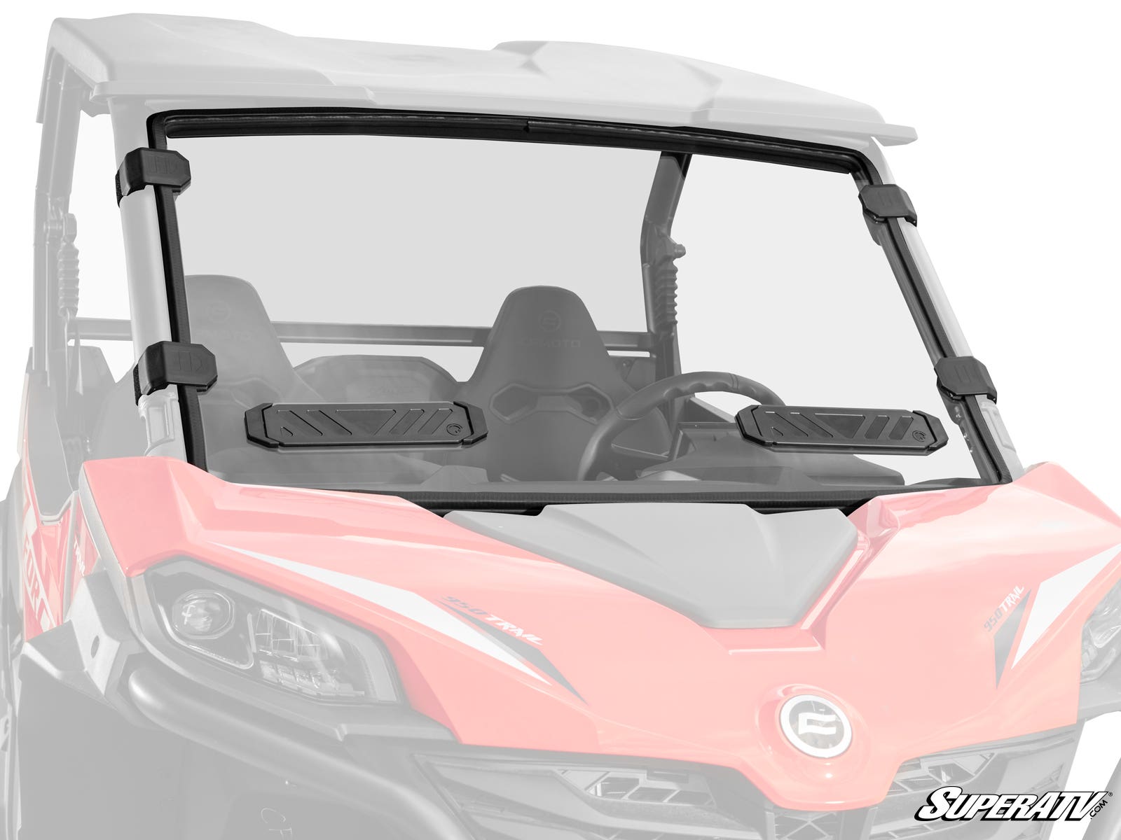 Photo of SuperATV CFMOTO ZForce 950 Trail Vented Full Windshield by SuperATV - Premium Windshields for UTVs / Side by Sides