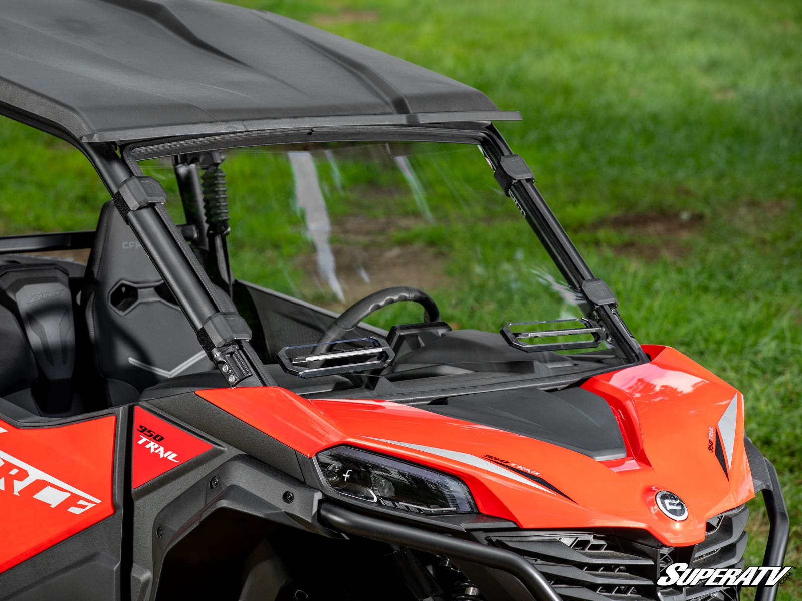 Photo of SuperATV CFMOTO ZForce 950 Sport Vented Full Windshield by SuperATV - Premium Windshields for UTVs / Side by Sides