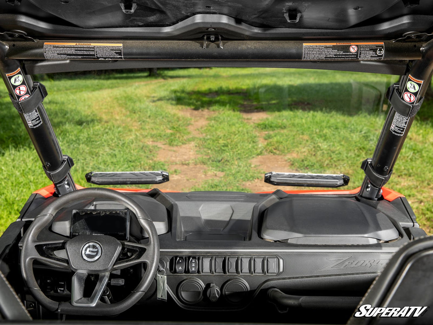 Photo of SuperATV CFMOTO ZForce 950 Trail Vented Full Windshield by SuperATV - Premium Windshields for UTVs / Side by Sides
