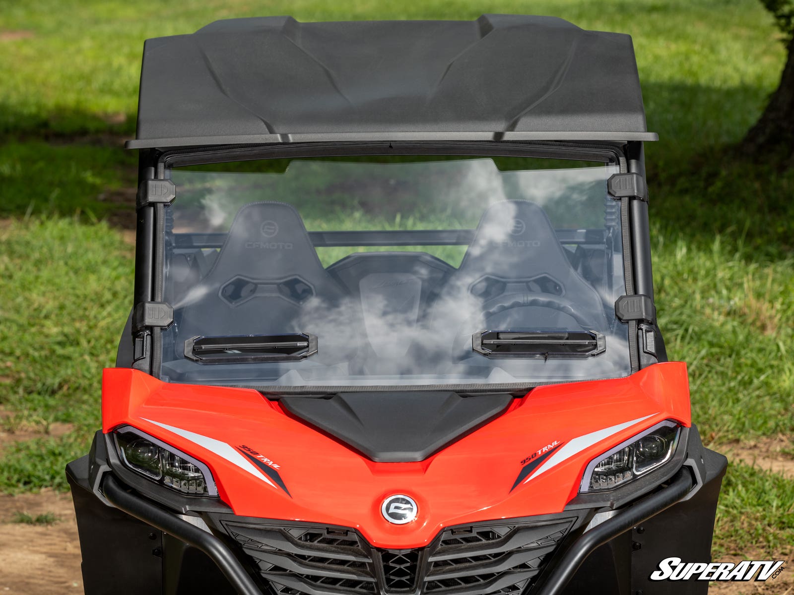 Photo of SuperATV CFMOTO ZForce 950 Sport Vented Full Windshield by SuperATV - Premium Windshields for UTVs / Side by Sides