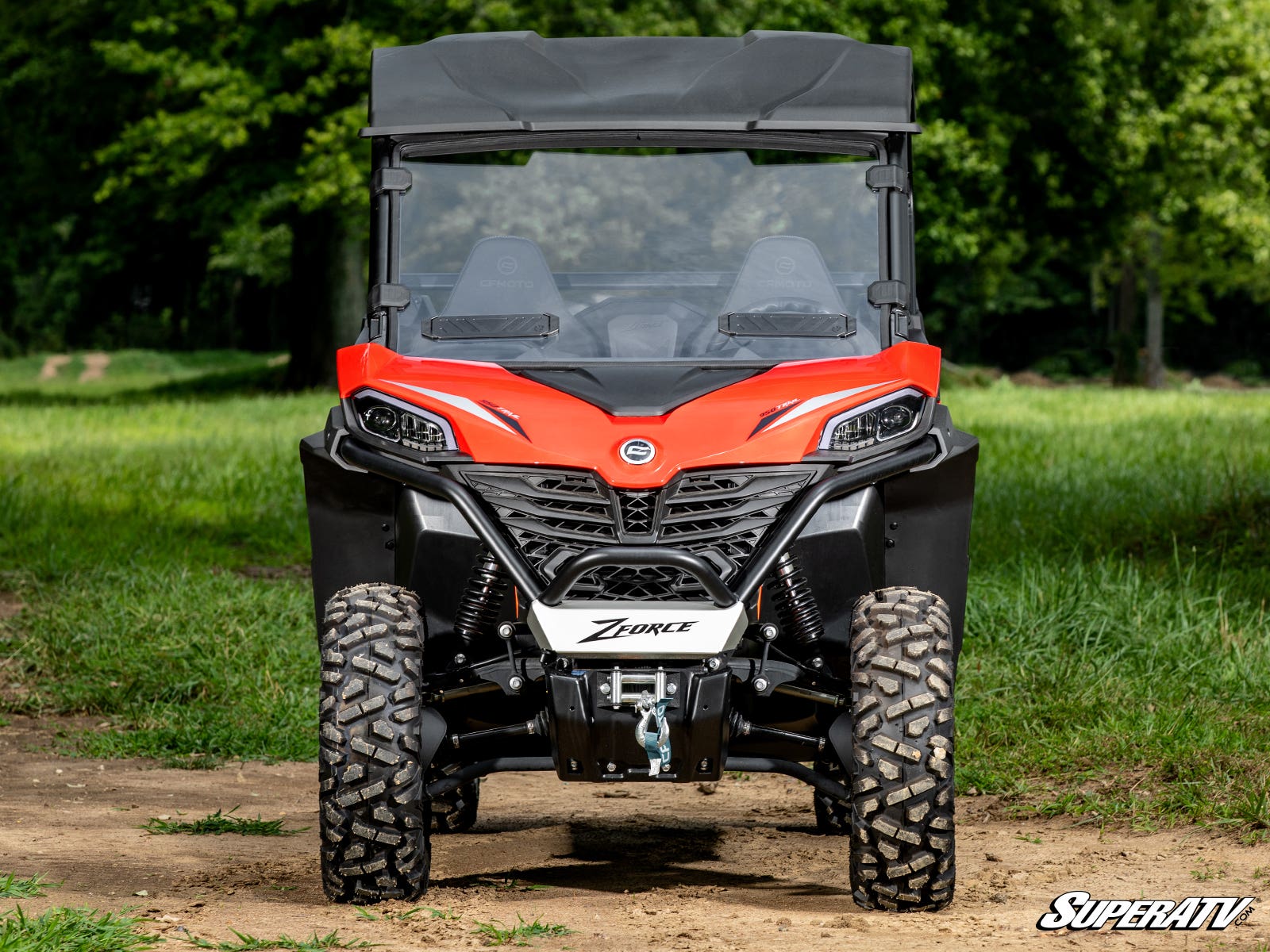 Photo of SuperATV CFMOTO ZForce 950 Sport Vented Full Windshield by SuperATV - Premium Windshields for UTVs / Side by Sides