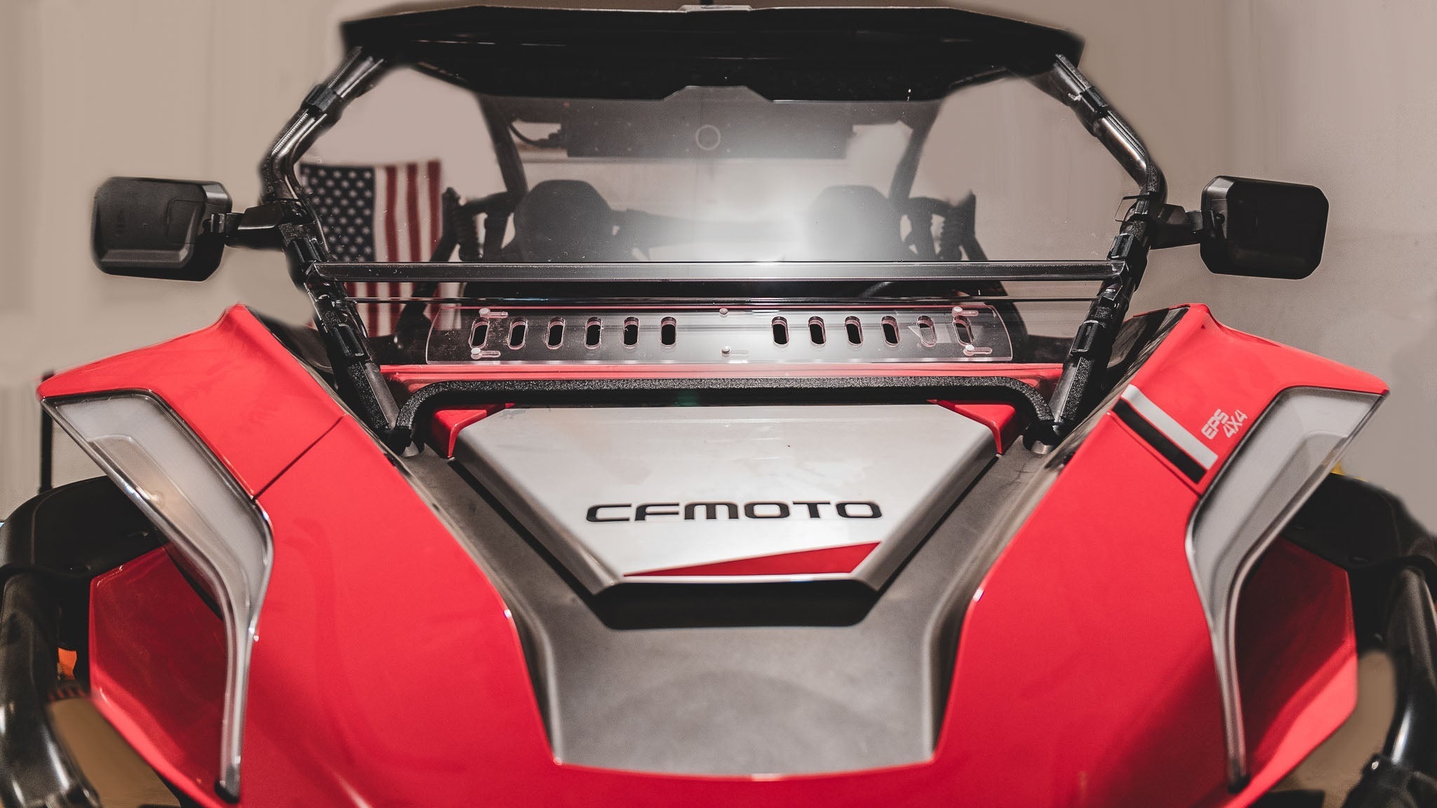 Photo of CF Moto ZForce 950 - 2 Piece General-Purpose Windshield by 3 Star UTV - Premium Windshields for UTVs / Side by Sides