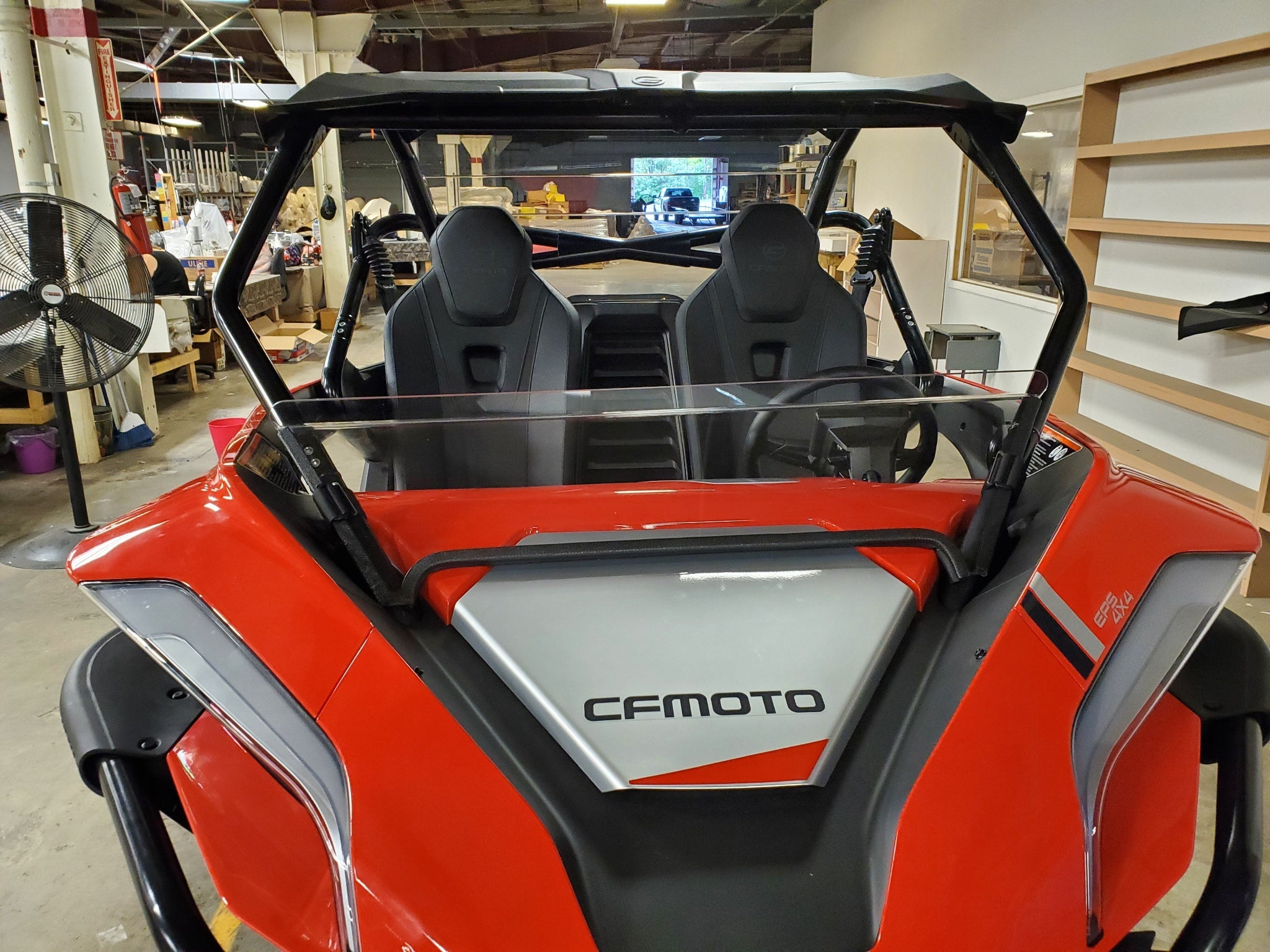 Photo of CFMoto ZForce 950 - Half Windshield w/Hard Coat and Tint Options by 3 Star UTV - Premium Enclosures for UTVs / Side by Sides