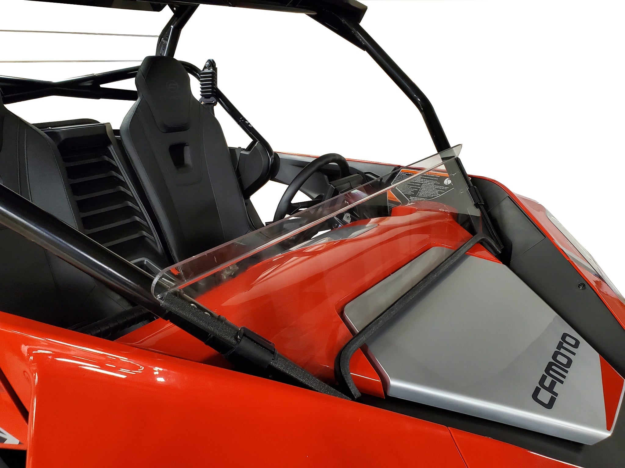 Photo of CFMoto ZForce 950 - Half Windshield w/Hard Coat and Tint Options by 3 Star UTV - Premium Enclosures for UTVs / Side by Sides