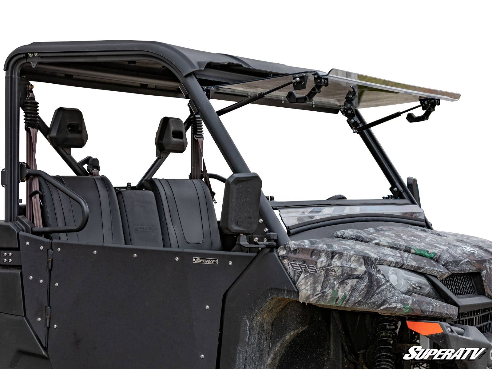 Photo of SuperATV CFMOTO UForce 1000 Scratch Resistant Flip Windshield by SuperATV - Premium Windshields for UTVs / Side by Sides