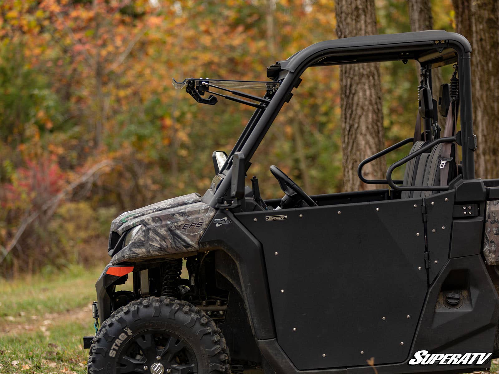 Photo of SuperATV CFMOTO UForce 1000 Scratch Resistant Flip Windshield by SuperATV - Premium Windshields for UTVs / Side by Sides