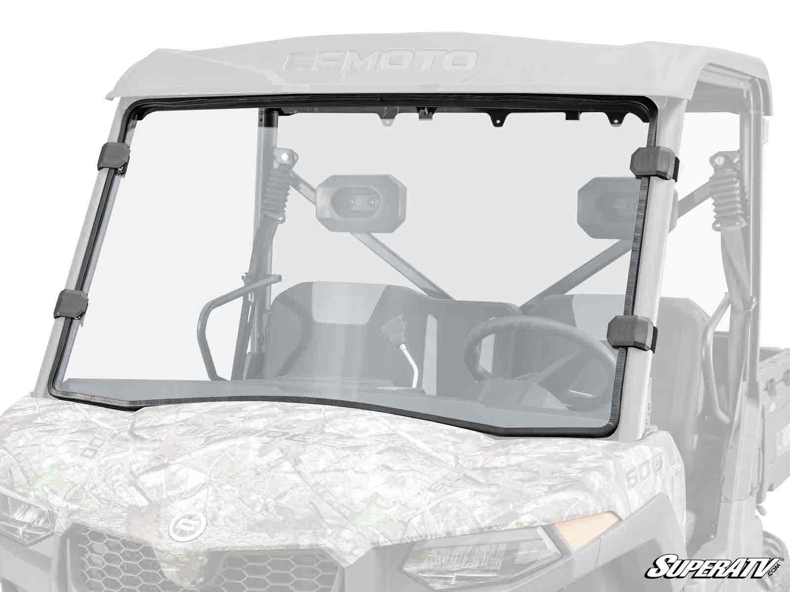 Photo of SuperATV CFMOTO UForce 600 Scratch-Resistant Full Windshield by SuperATV - Premium Windshields for UTVs / Side by Sides