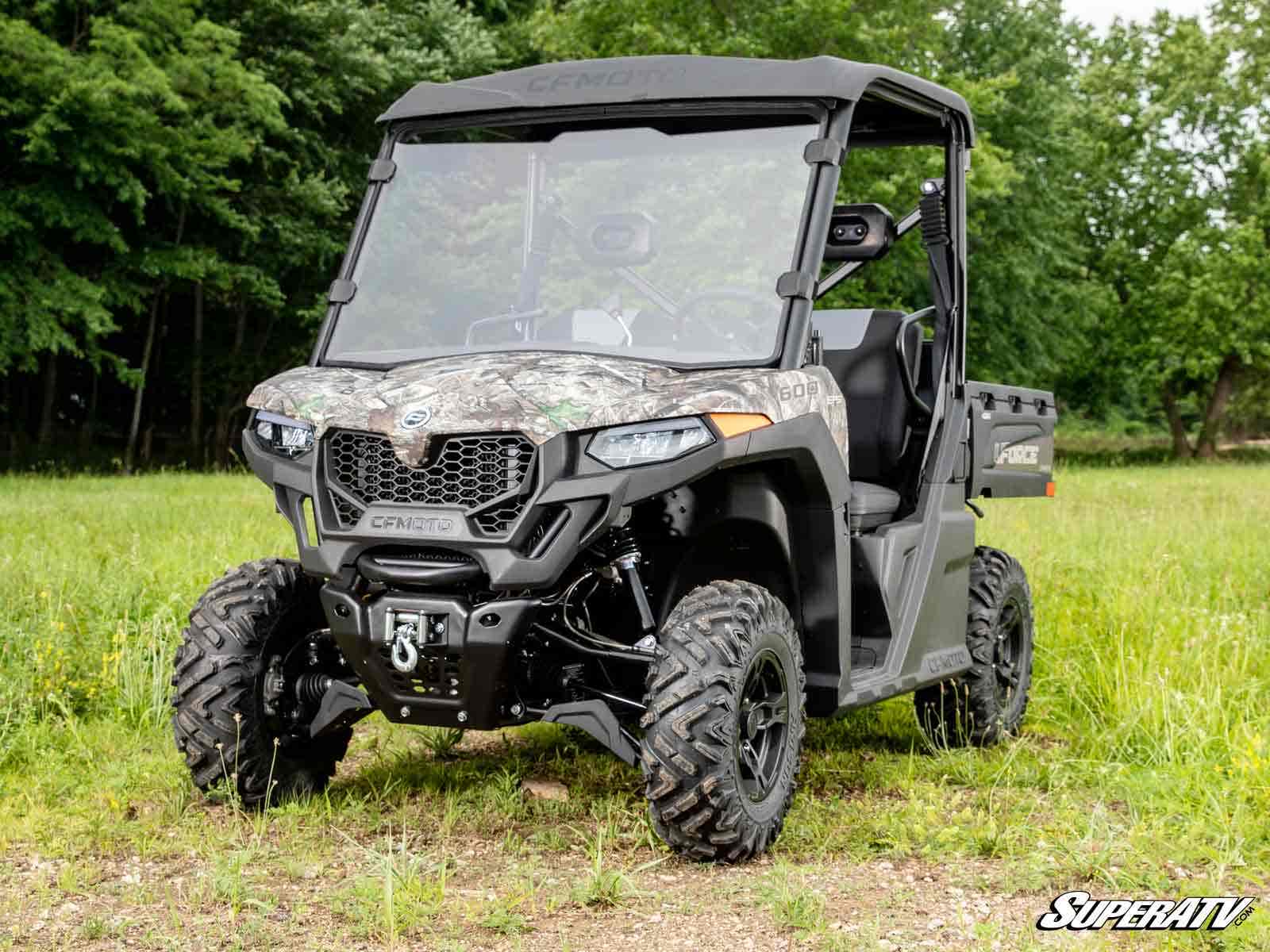 Photo of SuperATV CFMOTO UForce 600 Scratch-Resistant Full Windshield by SuperATV - Premium Windshields for UTVs / Side by Sides