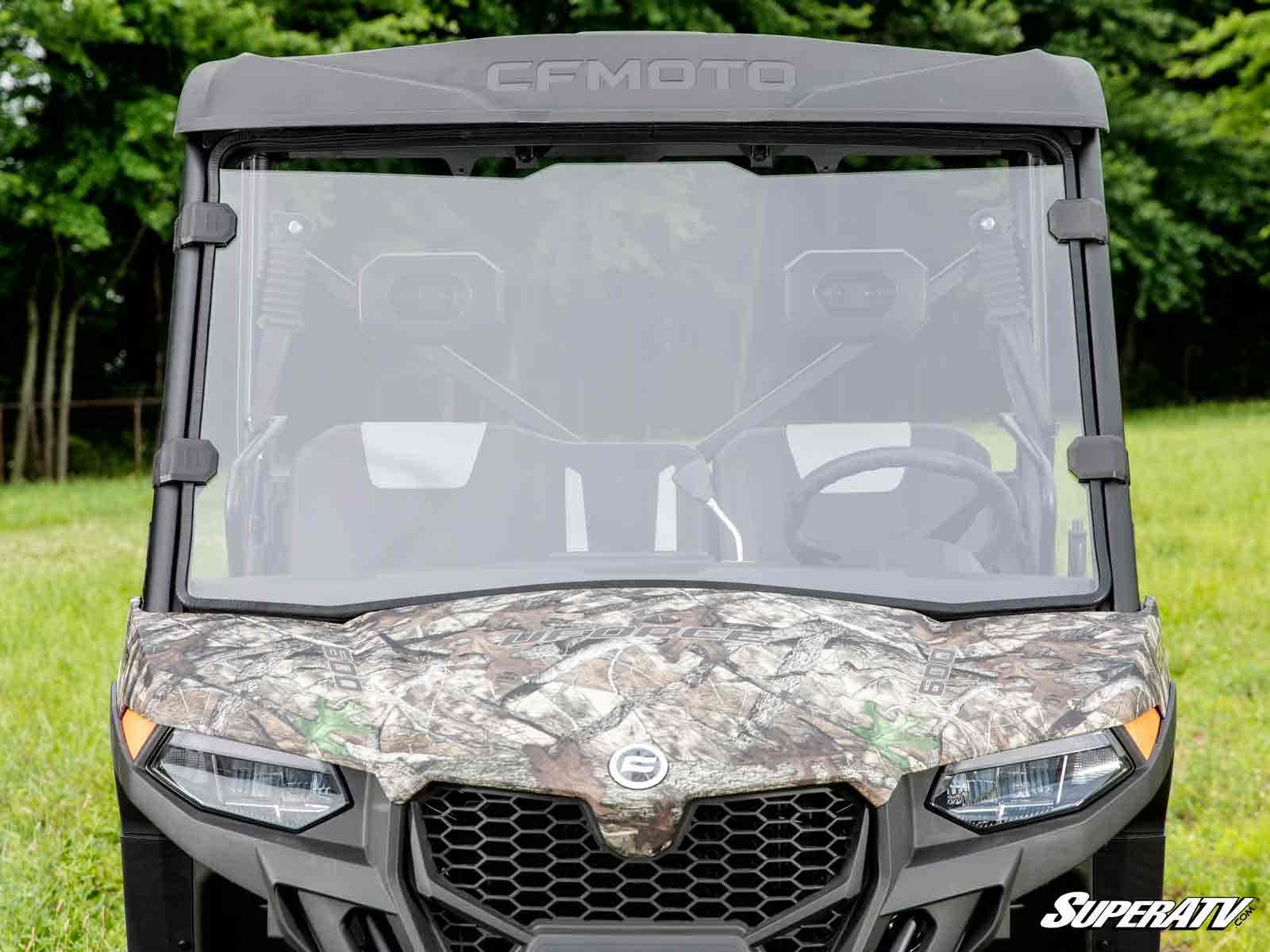 Photo of SuperATV CFMOTO UForce 600 Scratch-Resistant Full Windshield by SuperATV - Premium Windshields for UTVs / Side by Sides