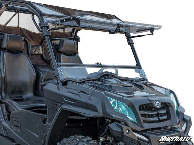 Photo of SuperATV CFMOTO UForce 500 Scratch-Resistant Flip Windshield by SuperATV - Premium Windshields for UTVs / Side by Sides