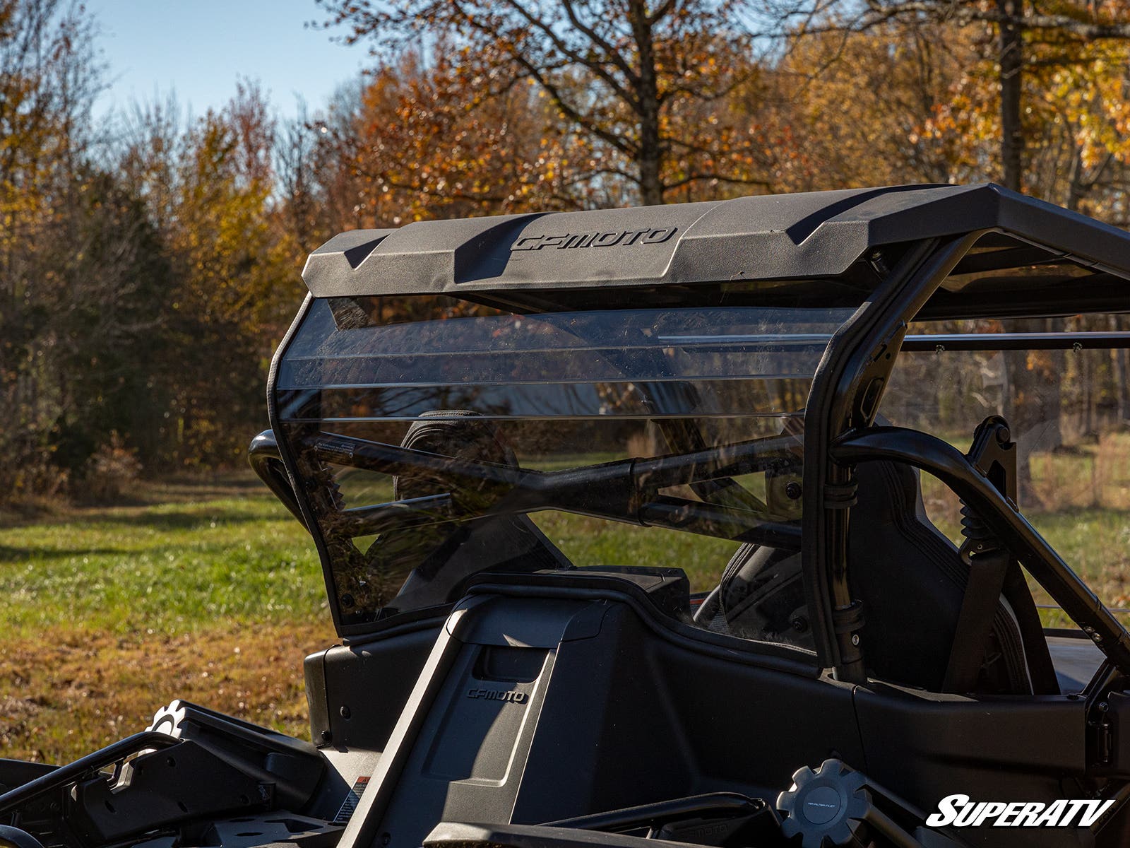 Photo of SuperATV CFMOTO ZForce 950 Rear Windshield by SuperATV - Premium Windshields for UTVs / Side by Sides
