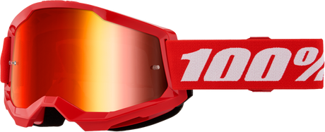 100% Strata 2 Goggles - Red Mirror Red Lens