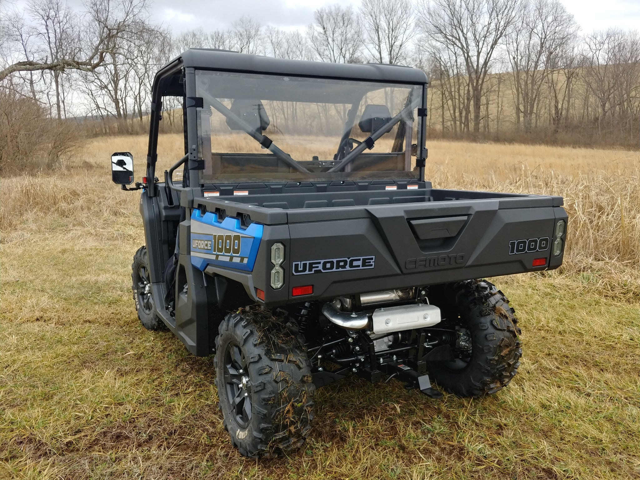Photo of CFMoto UForce 1000 XL - 1 Pc Lexan Back Panel w/Clamp and Vent Options by 3 Star UTV - Premium Windshields for UTVs / Side by Sides