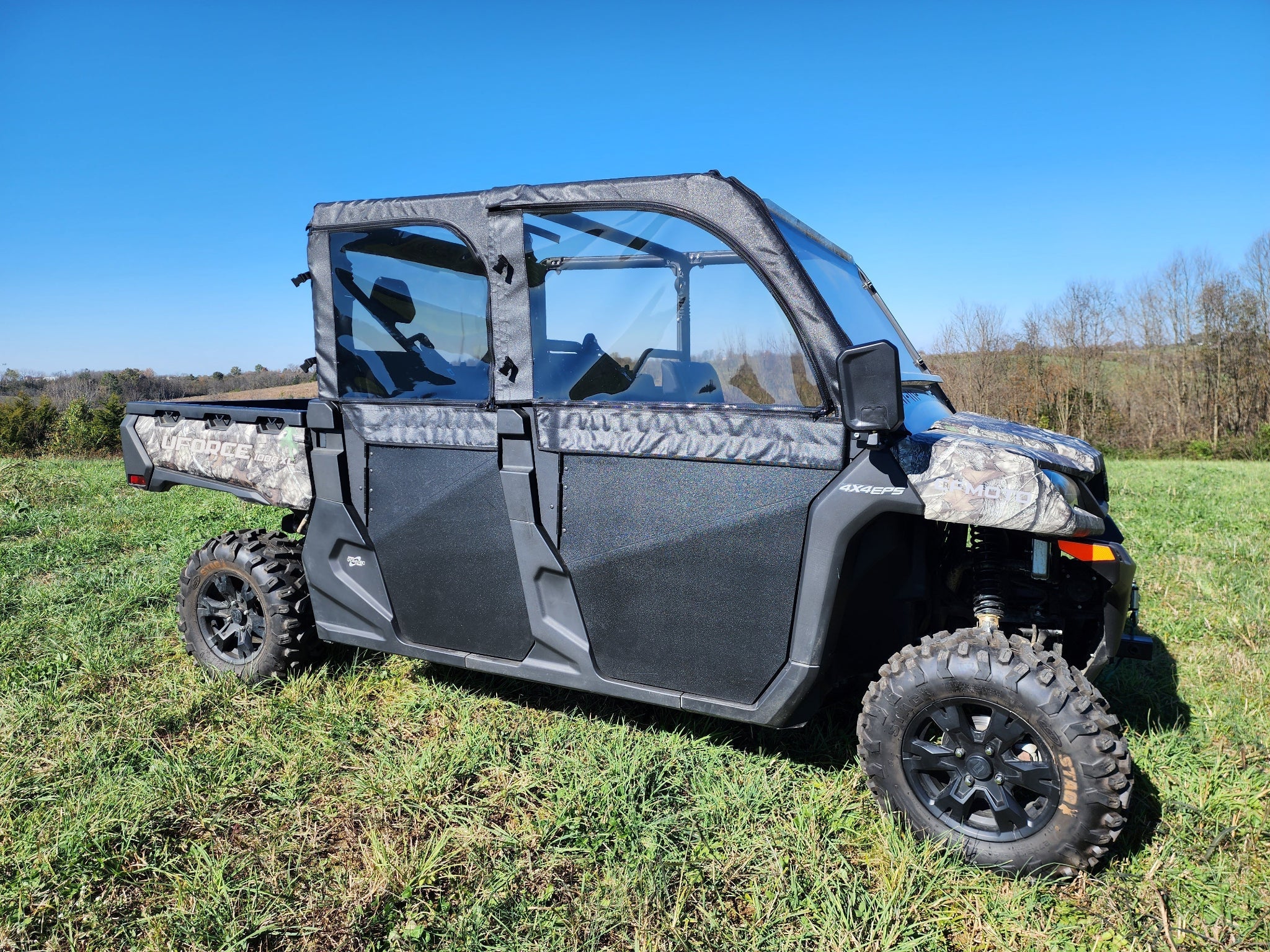 Photo of CFMoto UForce 1000XL - Upper Front Doors ONLY by 3 Star UTV - Premium Enclosures for UTVs / Side by Sides