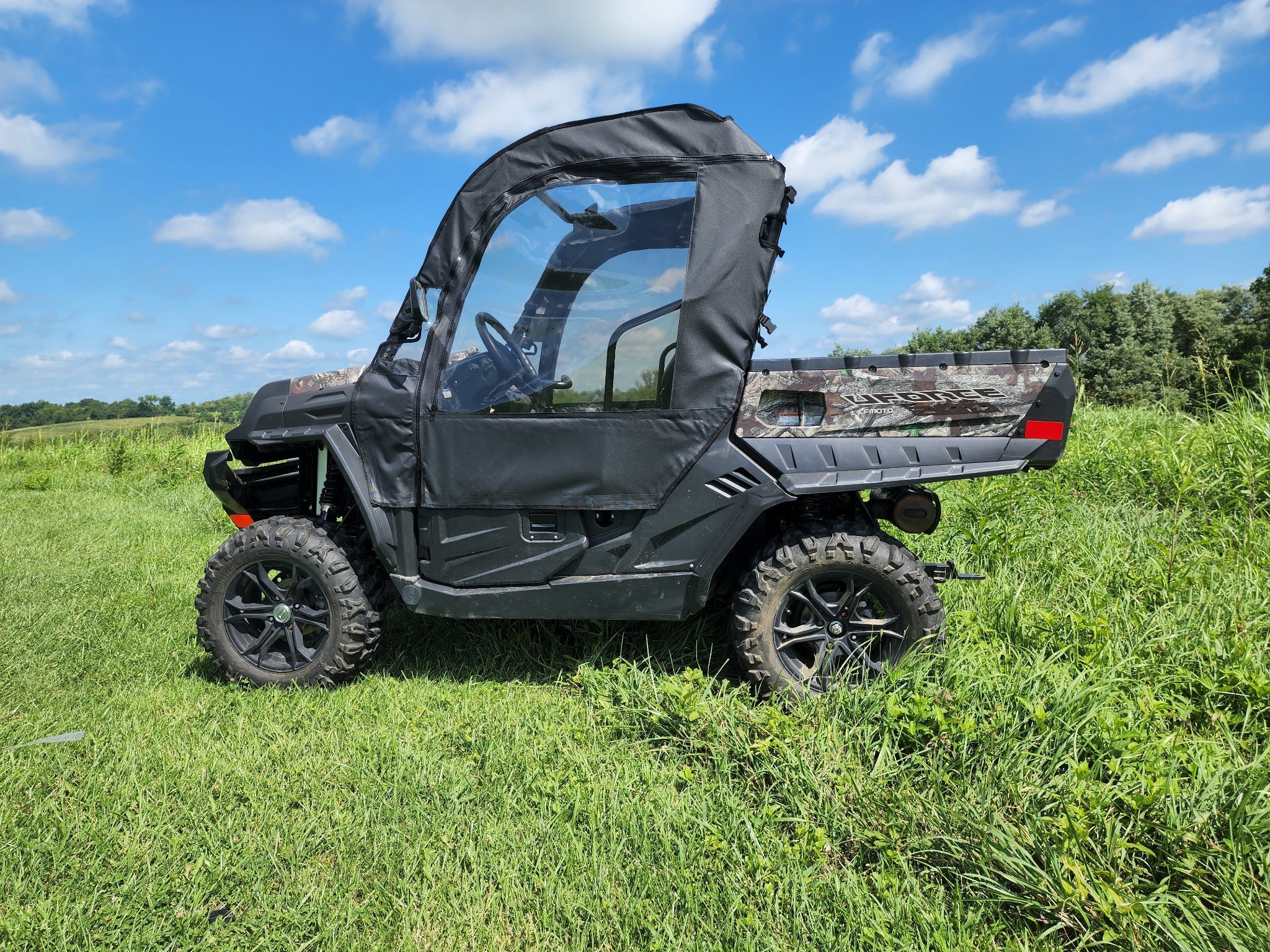 Photo of CFMoto UForce 500/800 - Door/Rear Window Combo (Half Doors) by 3 Star UTV - Premium Enclosures for UTVs / Side by Sides