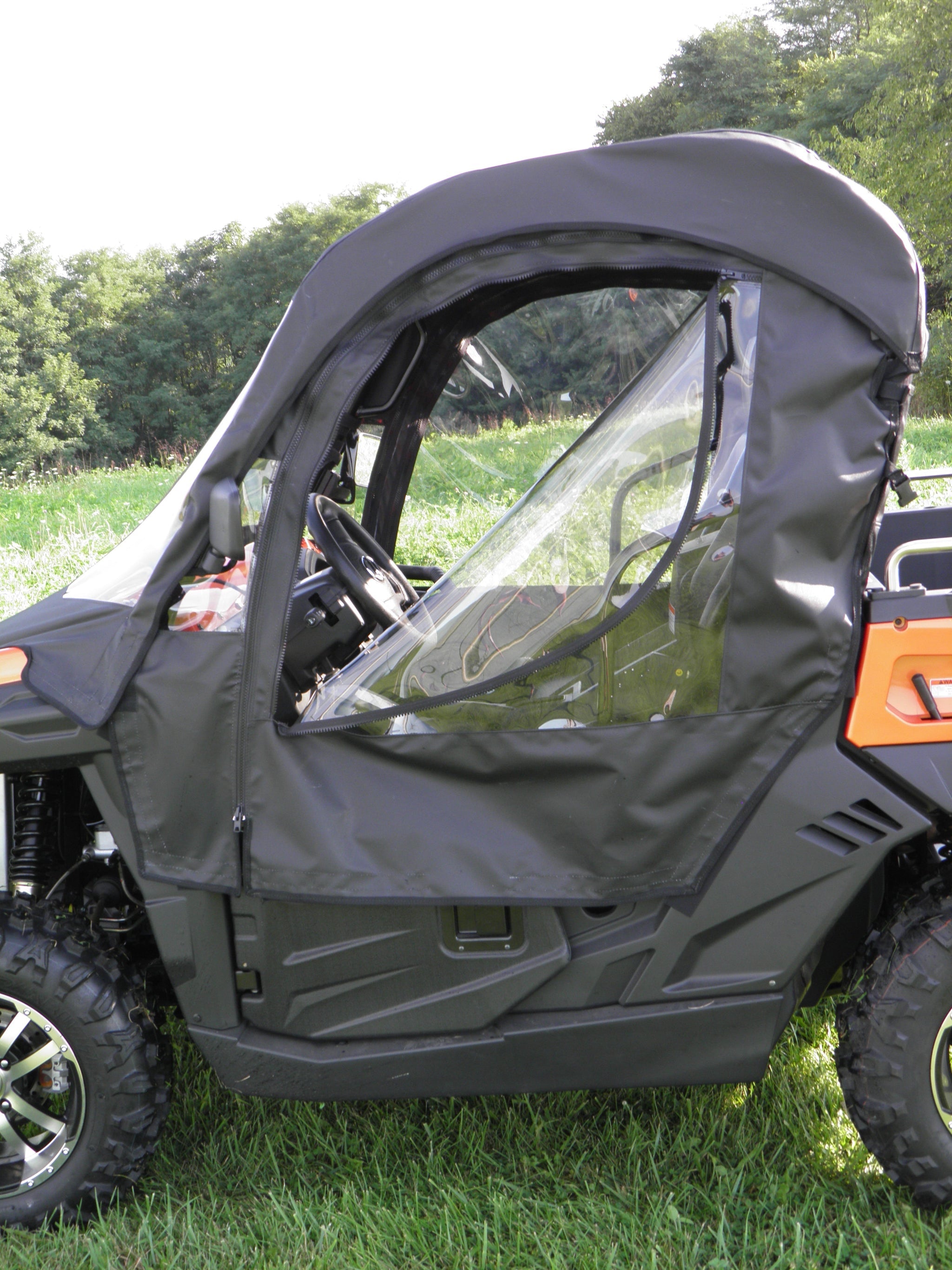 Photo of CFMoto UForce 500/800 - Full Cab Enclosure with Vinyl Windshield (Half Doors) by 3 Star UTV - Premium Enclosures for UTVs / Side by Sides