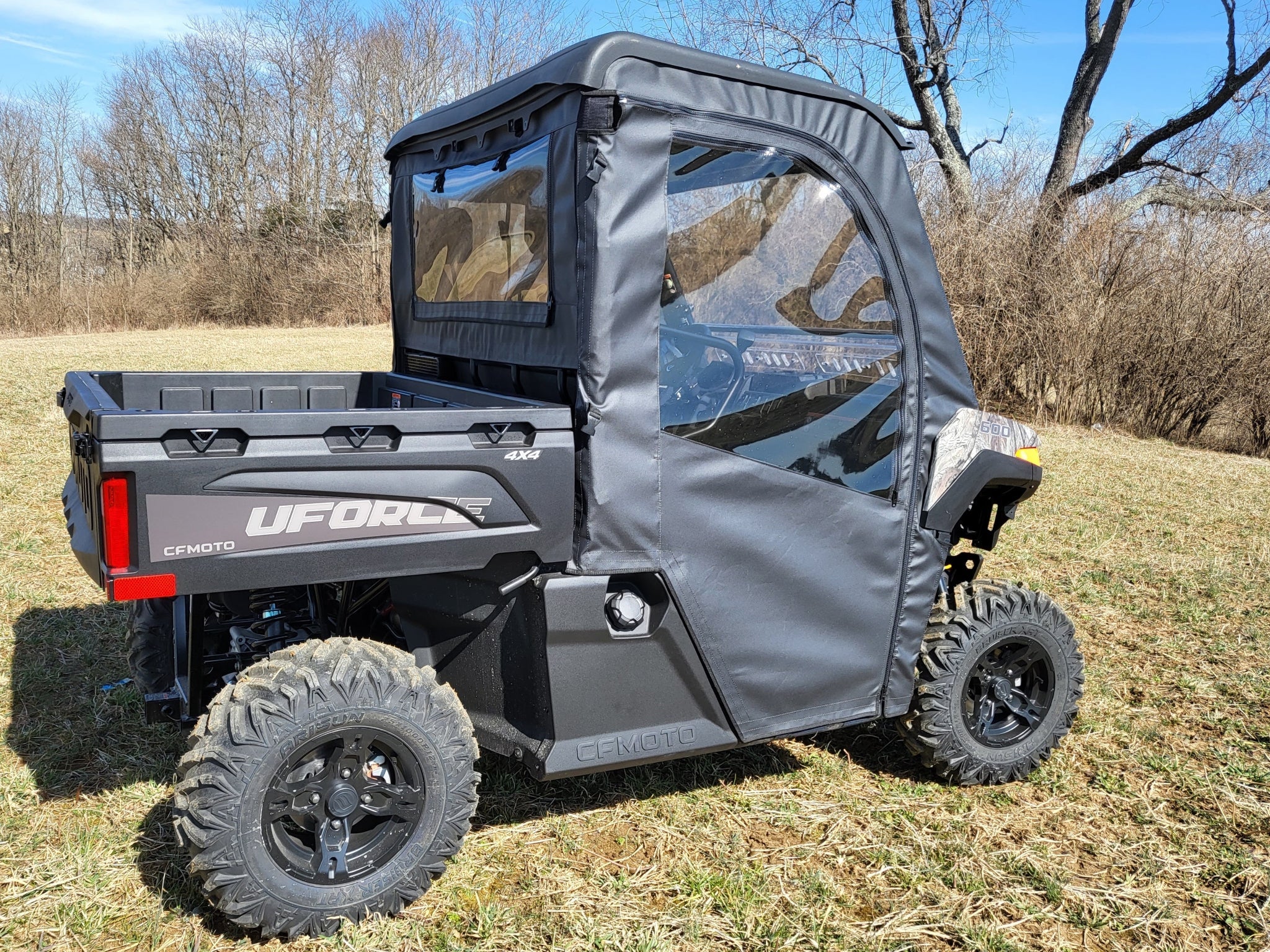 Photo of CFMoto UForce 600 - Door/Rear Window Combo w/Color and Zip Window Options by 3 Star UTV - Premium Enclosures for UTVs / Side by Sides