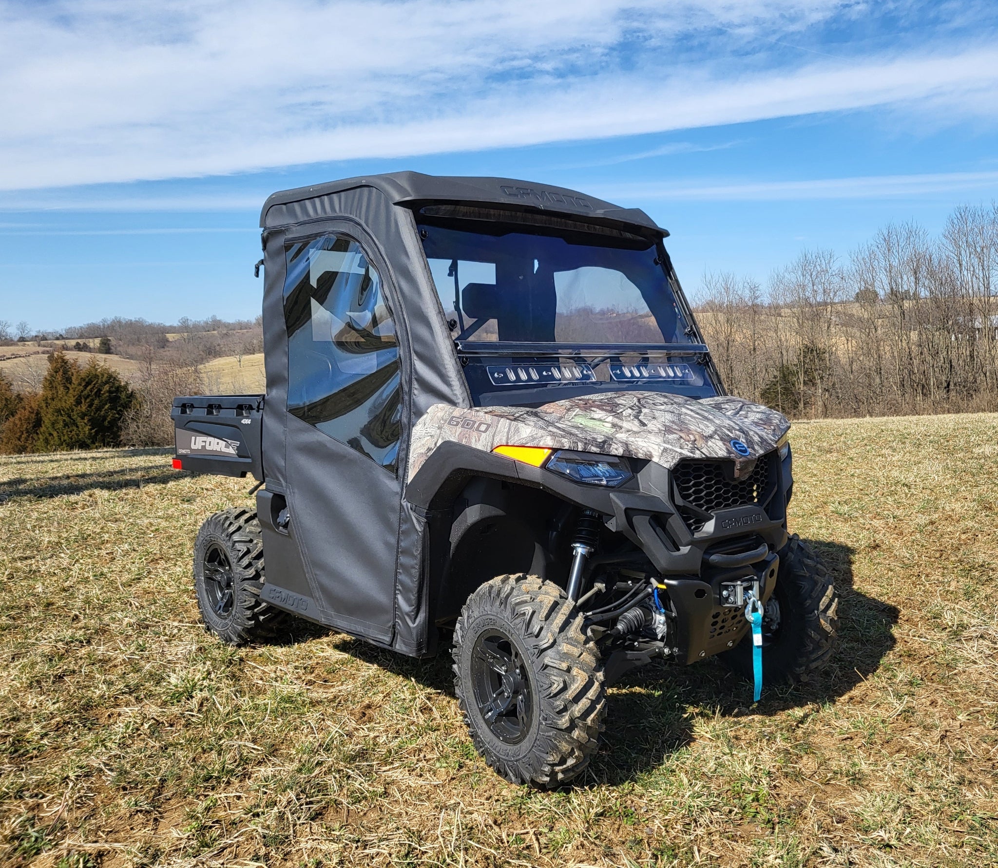 Photo of CFMoto UForce 600 - Door/Rear Window Combo w/Color and Zip Window Options by 3 Star UTV - Premium Enclosures for UTVs / Side by Sides