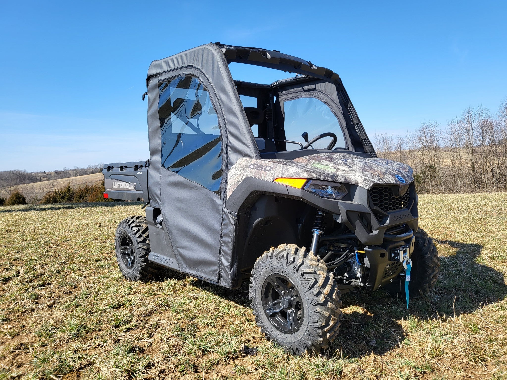 Photo of CFMoto UForce 600 - Door/Rear Window Combo w/Color and Zip Window Options by 3 Star UTV - Premium Enclosures for UTVs / Side by Sides