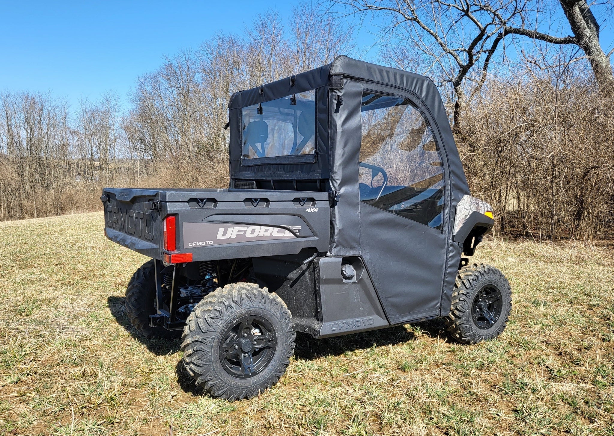 Photo of CFMoto UForce 600 - Door/Rear Window Combo w/Color and Zip Window Options by 3 Star UTV - Premium Enclosures for UTVs / Side by Sides