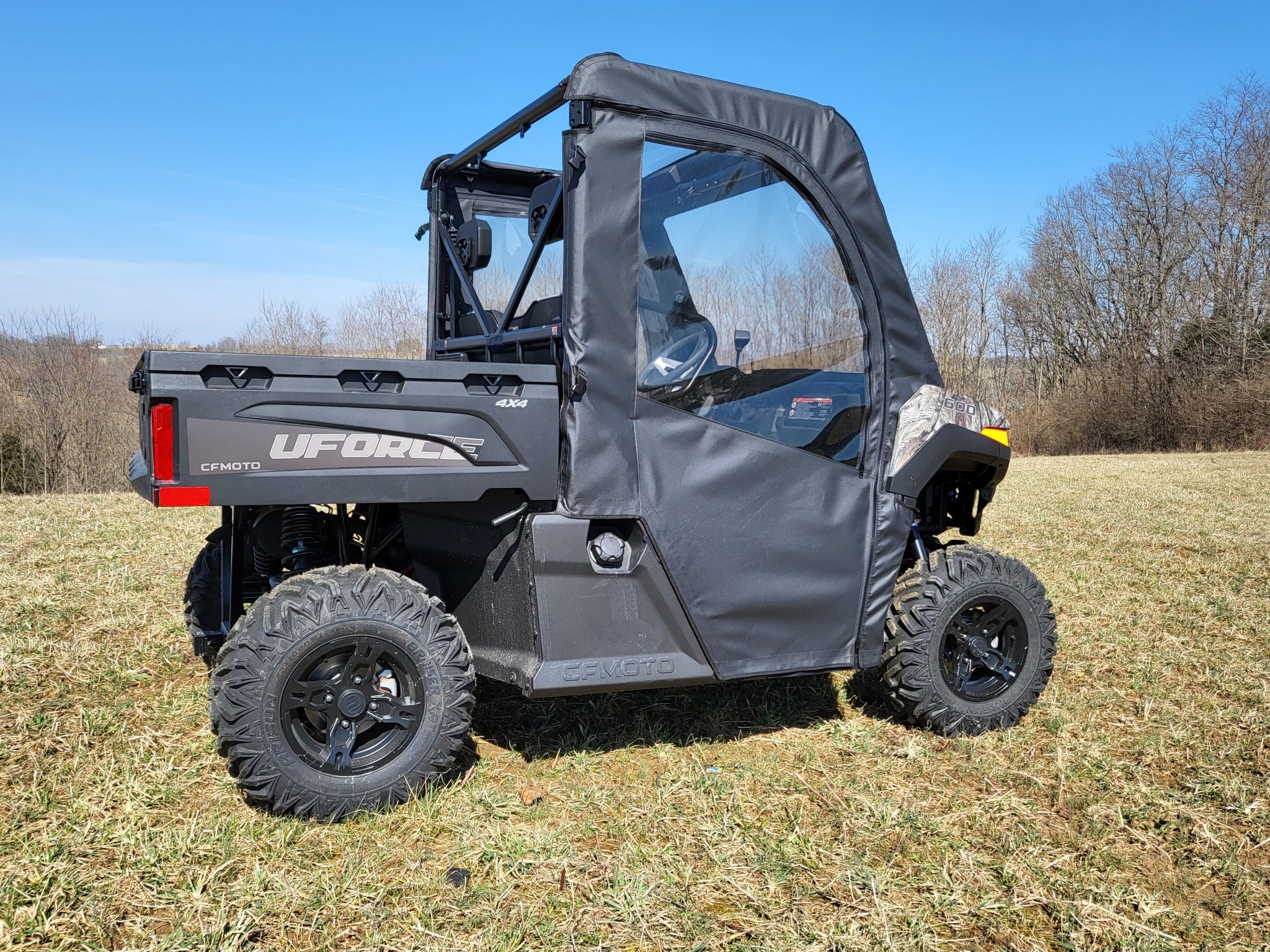 Photo of CFMoto UForce 600 - Soft Doors w/Color and Zip Window Options by 3 Star UTV - Premium Enclosures for UTVs / Side by Sides
