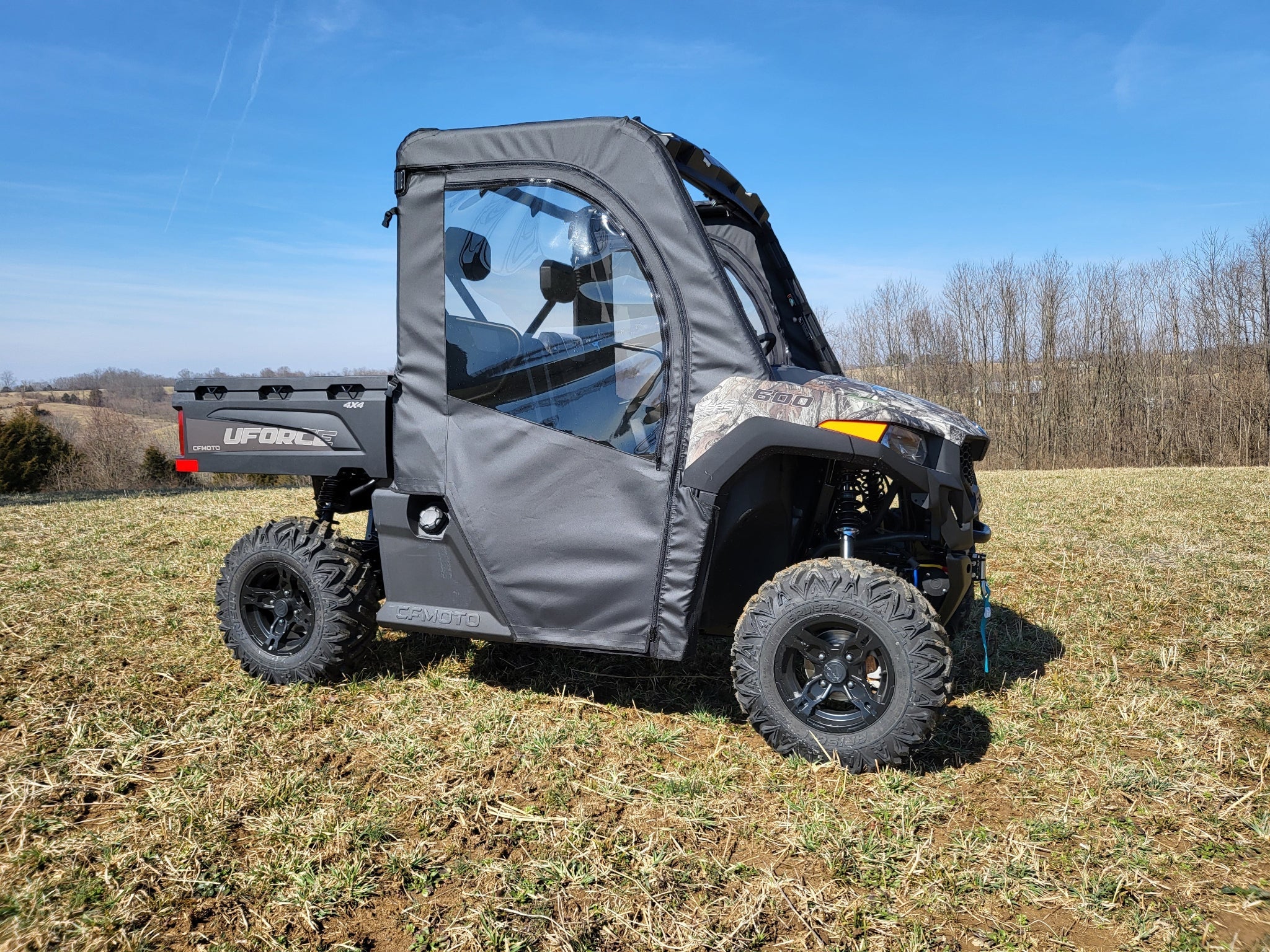 Photo of CFMoto UForce 600 - Soft Doors w/Color and Zip Window Options by 3 Star UTV - Premium Enclosures for UTVs / Side by Sides