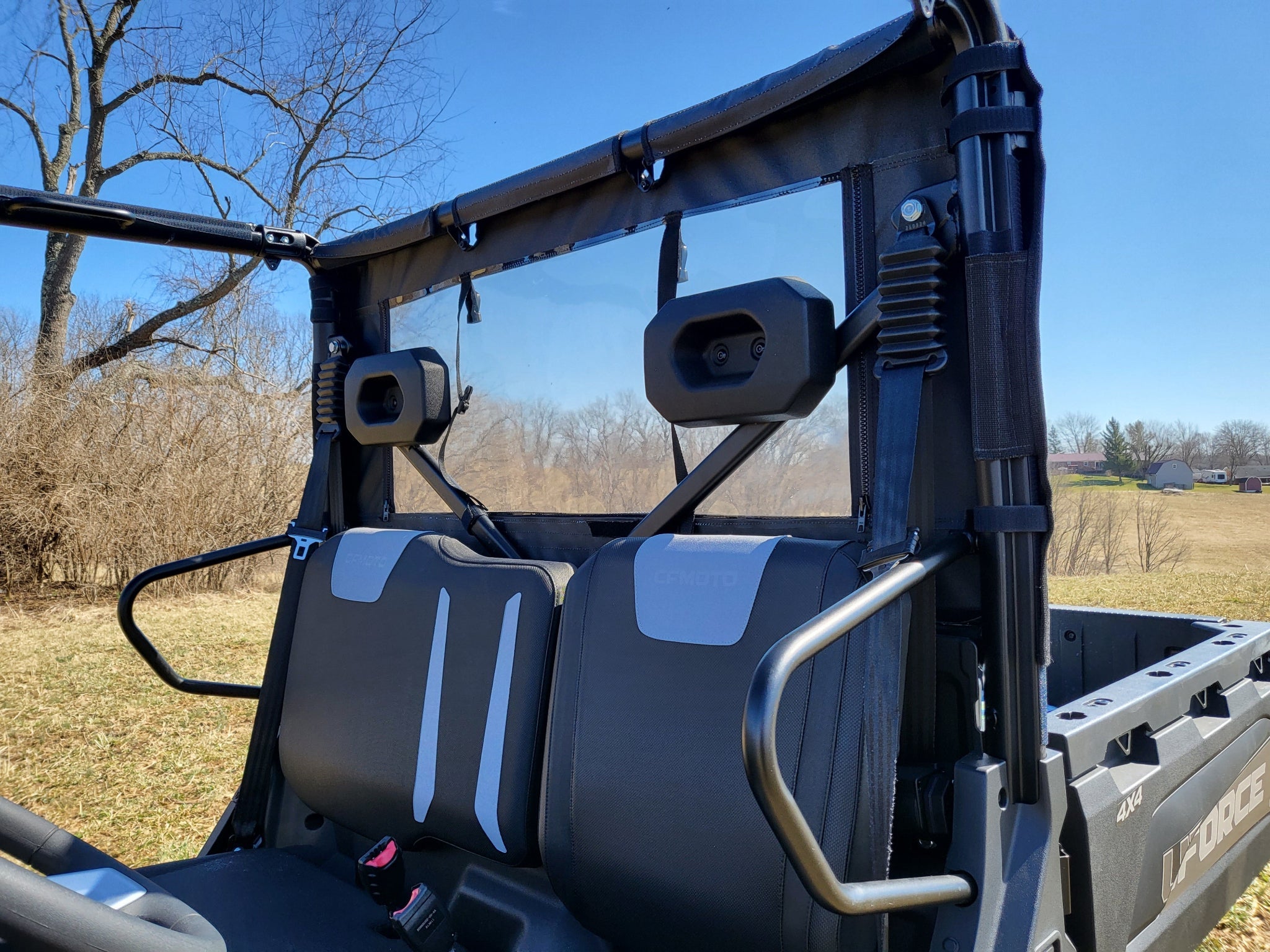 Photo of CFMoto UForce 600 - Soft Back Panel w/Color and Zip Window Options by 3 Star UTV - Premium Enclosures for UTVs / Side by Sides