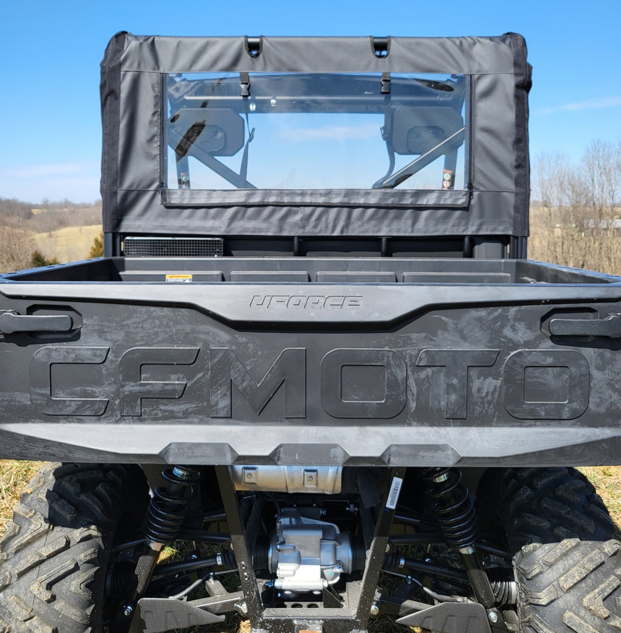 Photo of CFMoto UForce 600 - Soft Back Panel w/Color and Zip Window Options by 3 Star UTV - Premium Enclosures for UTVs / Side by Sides