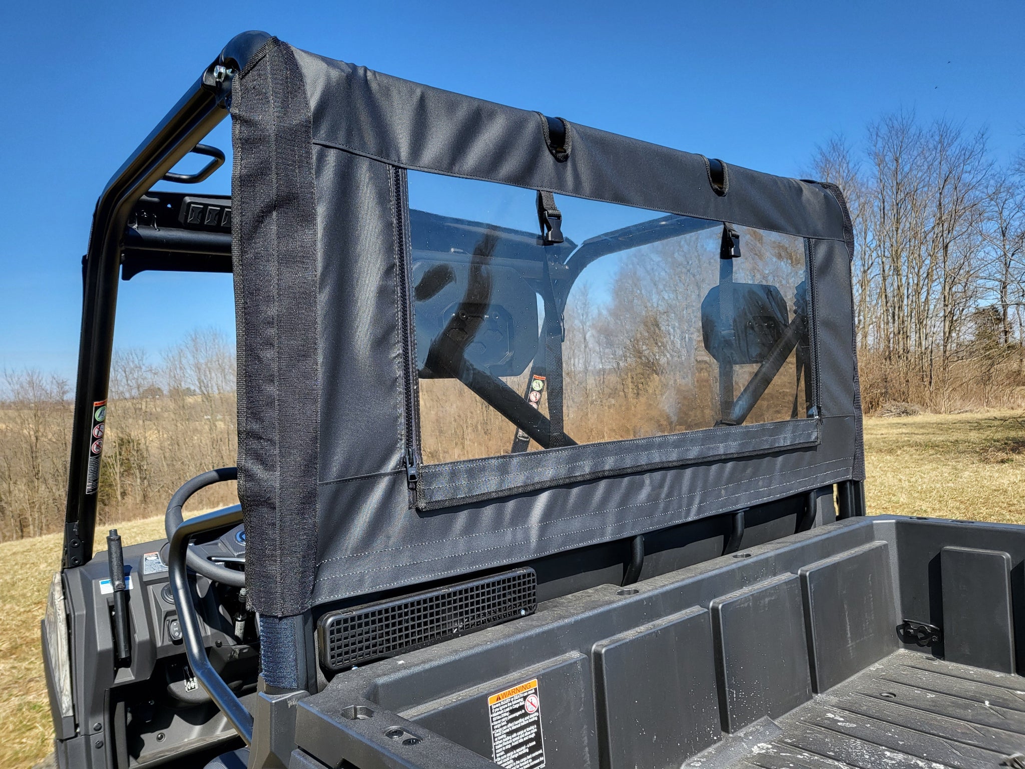 Photo of CFMoto UForce 600 - Soft Back Panel w/Color and Zip Window Options by 3 Star UTV - Premium Enclosures for UTVs / Side by Sides