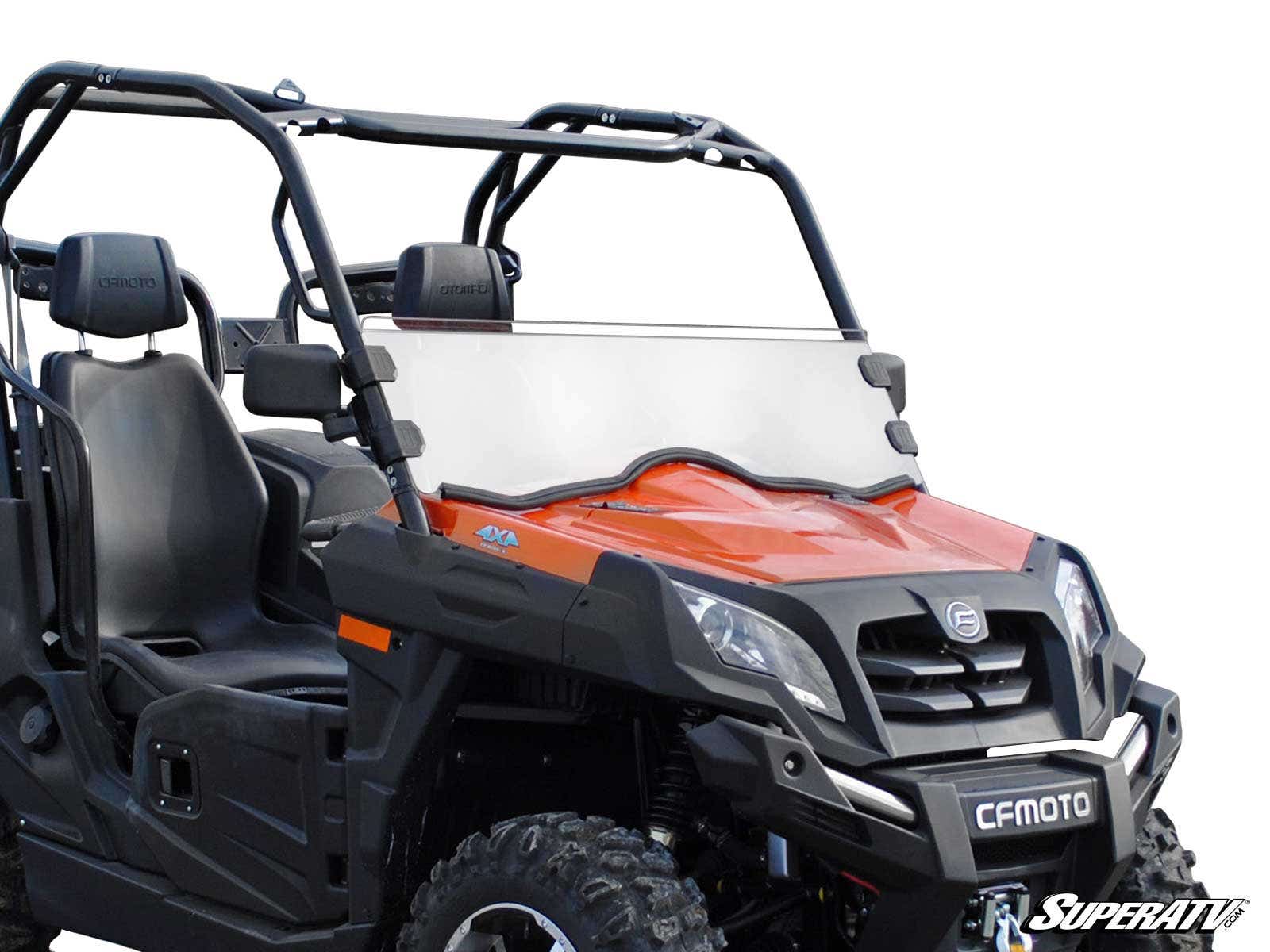 Photo of SuperATV CFMOTO UForce 500 Scratch-Resistant Half Windshield by SuperATV - Premium Windshields for UTVs / Side by Sides