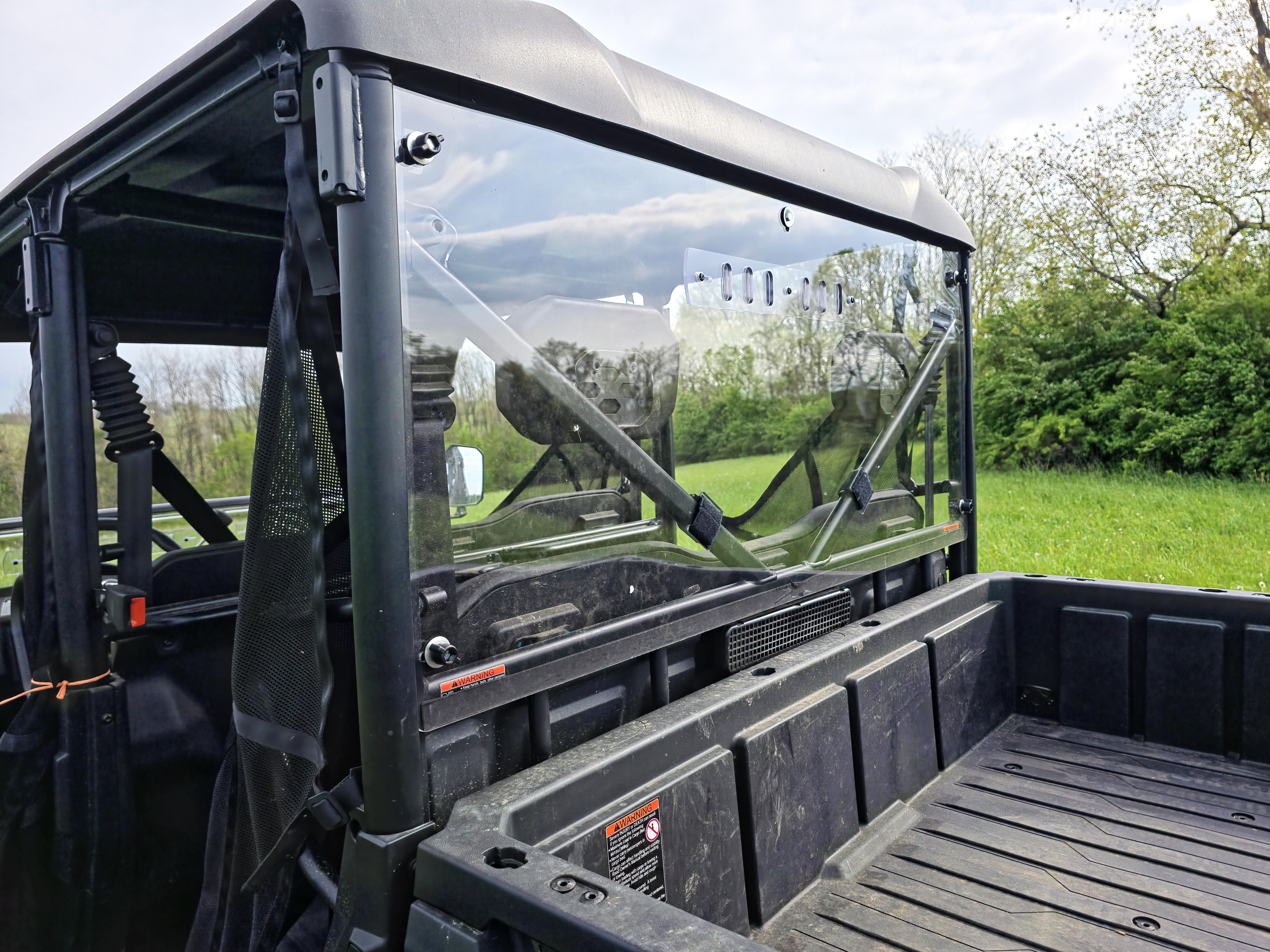 Photo of CFMoto UForce 800 XL- 1 Pc Lexan Back Panel w/Vent Options by 3 Star UTV - Premium Windshields for UTVs / Side by Sides