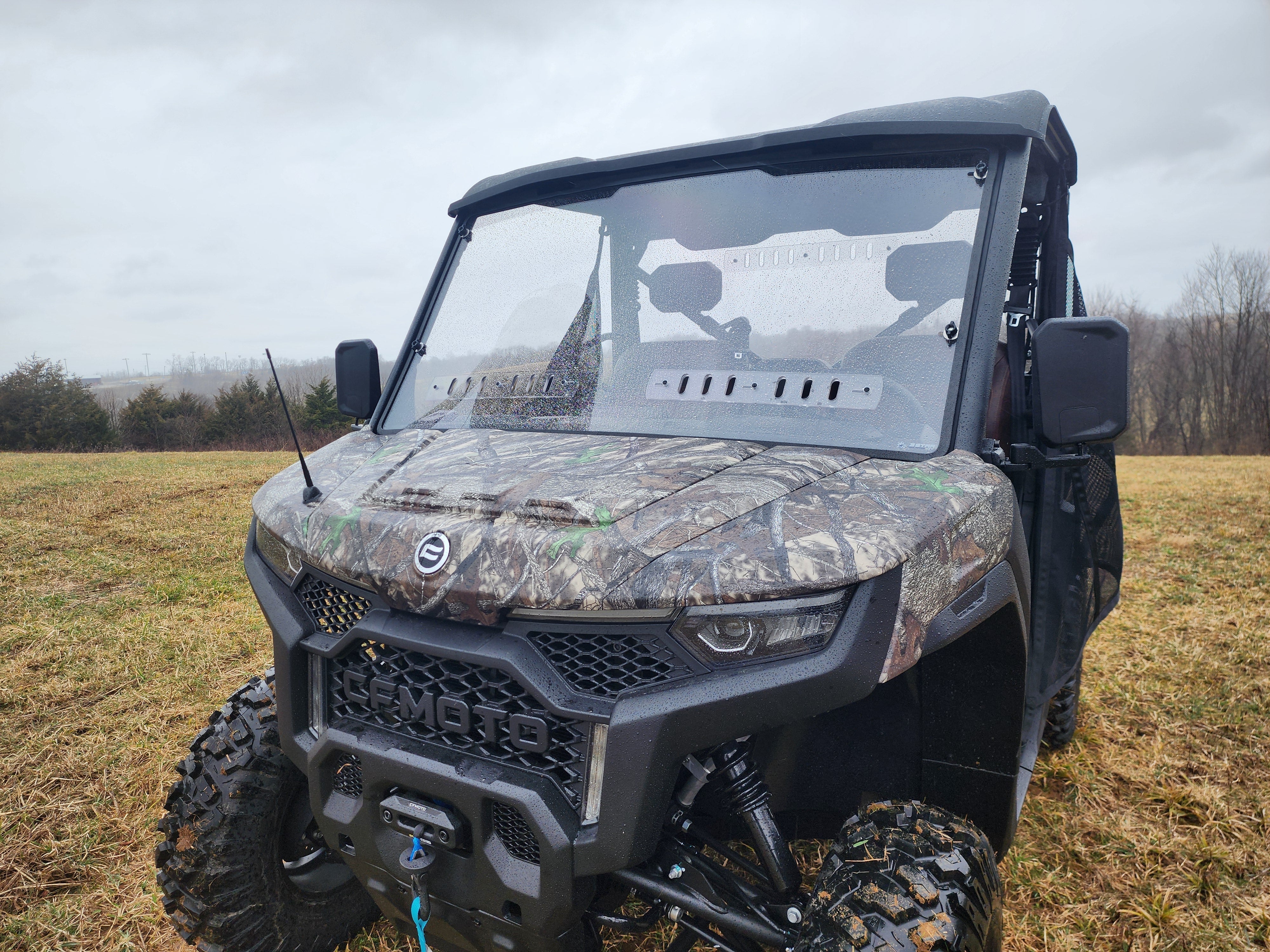 Photo of CFMoto UForce U10 Pro/U10 XL Pro Front Windshield - DOES NOT FIT UFORCE 1000/1000XL by 3 Star UTV - Premium Windshields for UTVs / Side by Sides
