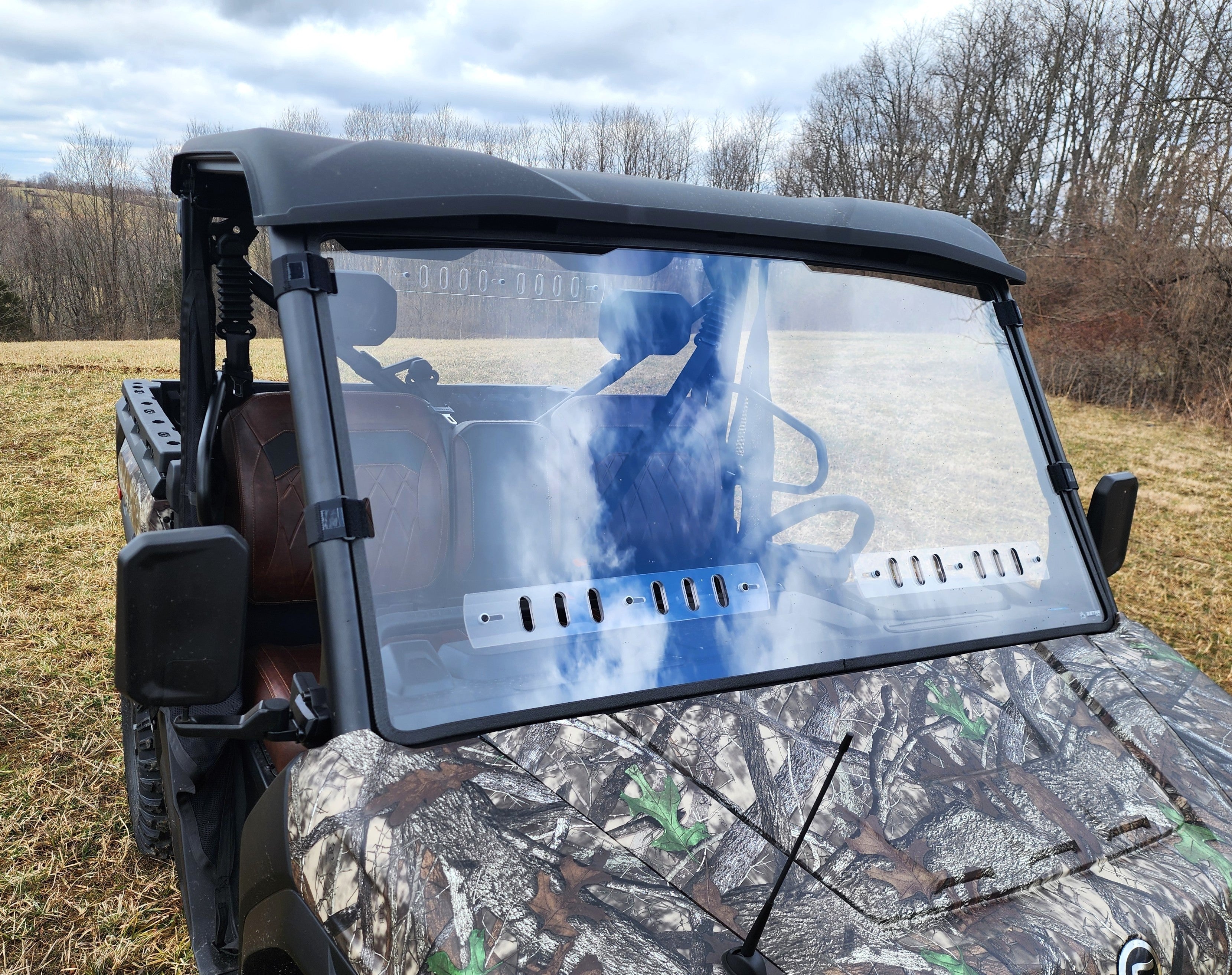Photo of CFMoto UForce U10 Pro/U10 XL Pro Front Windshield - DOES NOT FIT UFORCE 1000/1000XL by 3 Star UTV - Premium Windshields for UTVs / Side by Sides