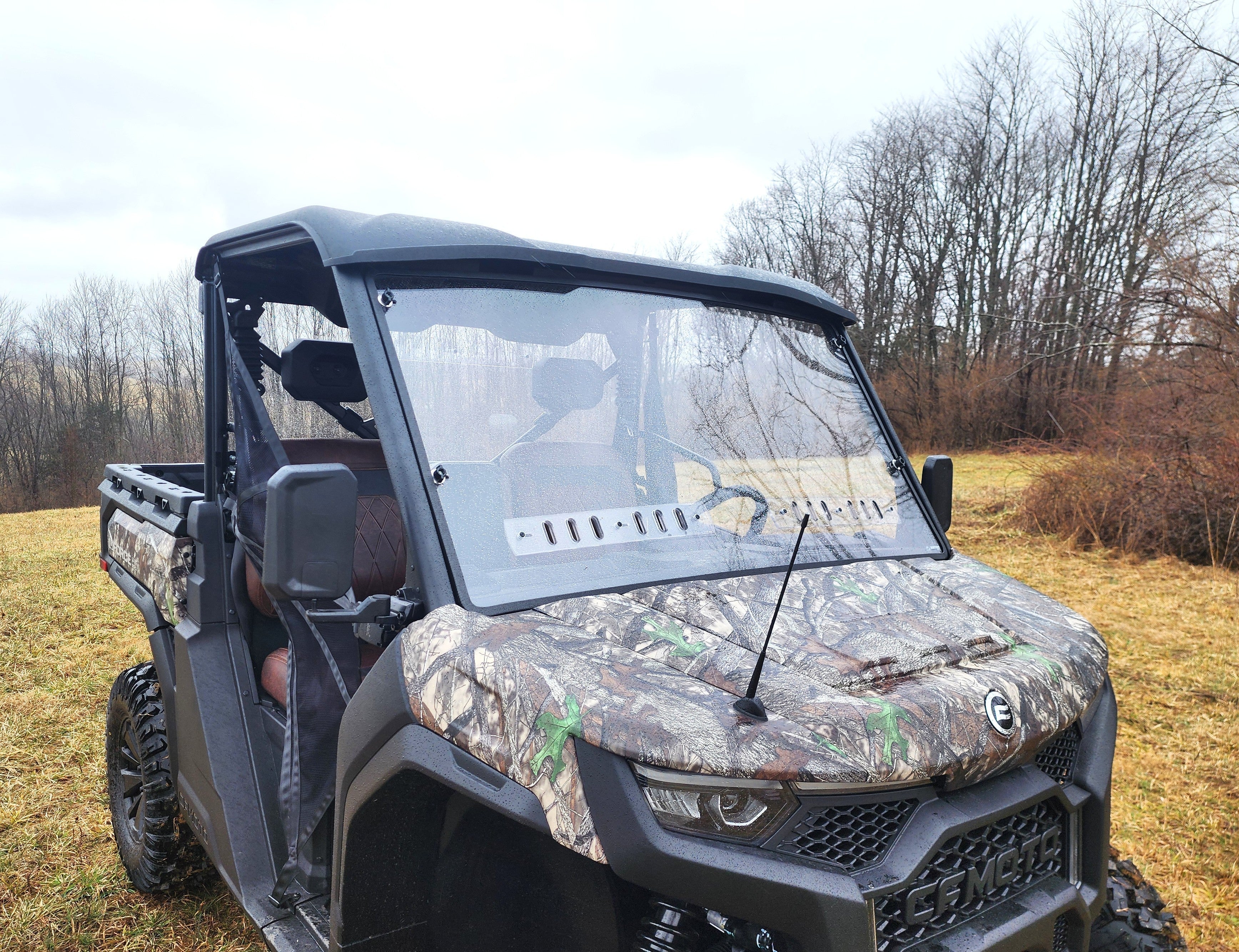 Photo of CFMoto UForce U10 Pro/U10 XL Pro Front Windshield - DOES NOT FIT UFORCE 1000/1000XL by 3 Star UTV - Premium Windshields for UTVs / Side by Sides