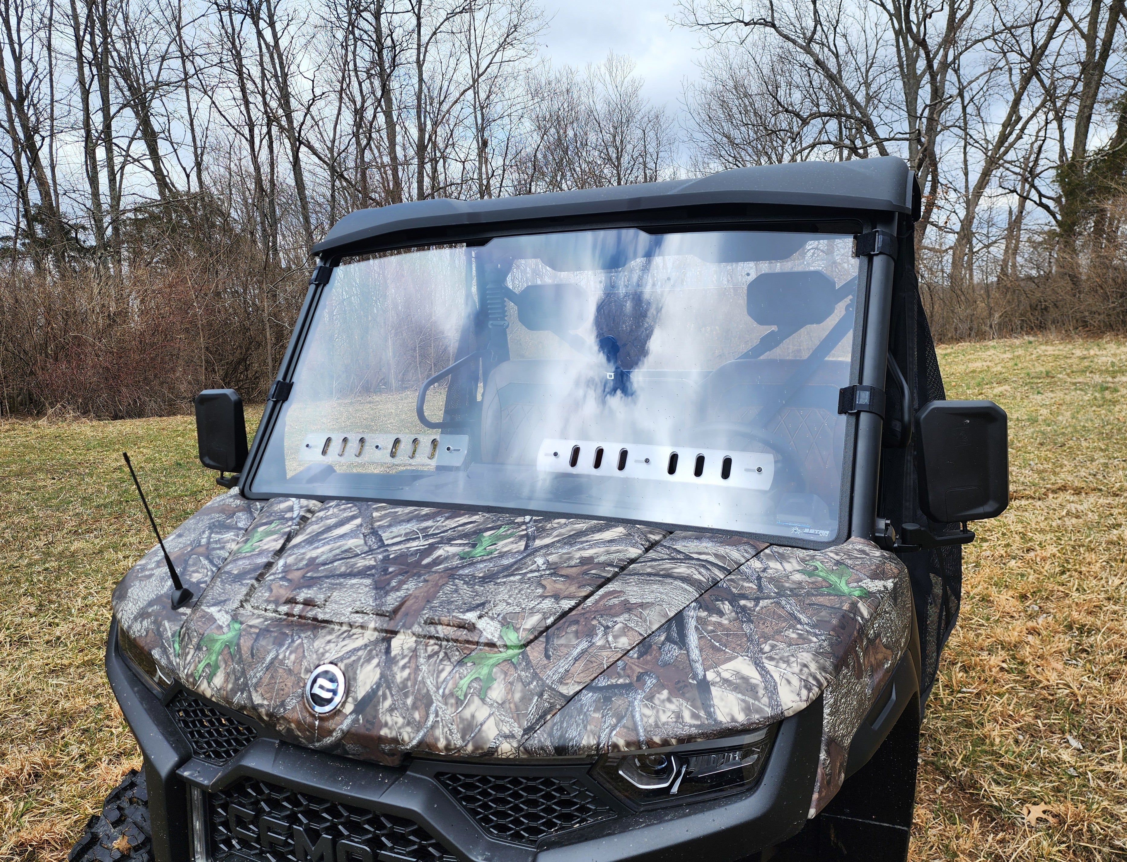 Photo of CFMoto UForce U10 Pro/U10 XL Pro Front Windshield - DOES NOT FIT UFORCE 1000/1000XL by 3 Star UTV - Premium Windshields for UTVs / Side by Sides