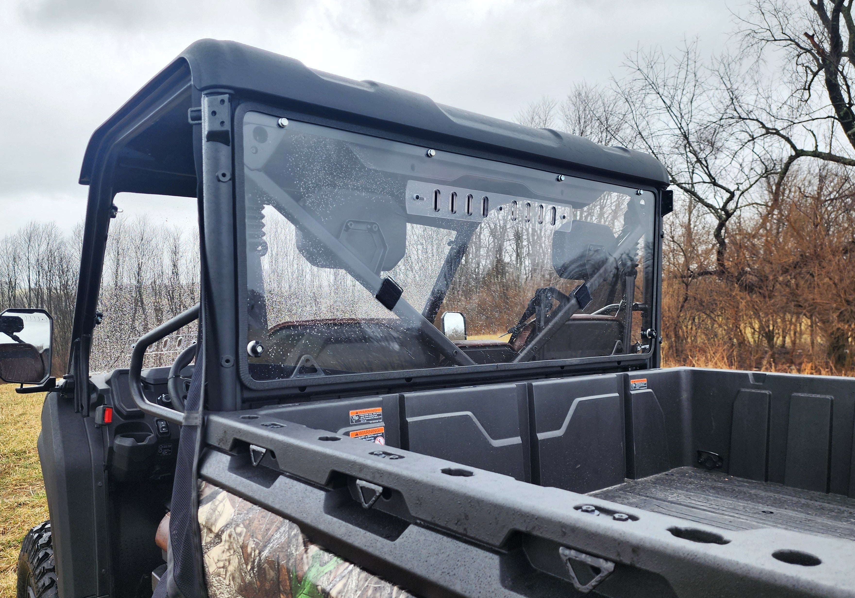 Photo of CFMoto UForce U10 Pro/U10 XL Pro Rear Windshield - DOES NOT FIT UFORCE 1000/1000XL by 3 Star UTV - Premium Windshields for UTVs / Side by Sides