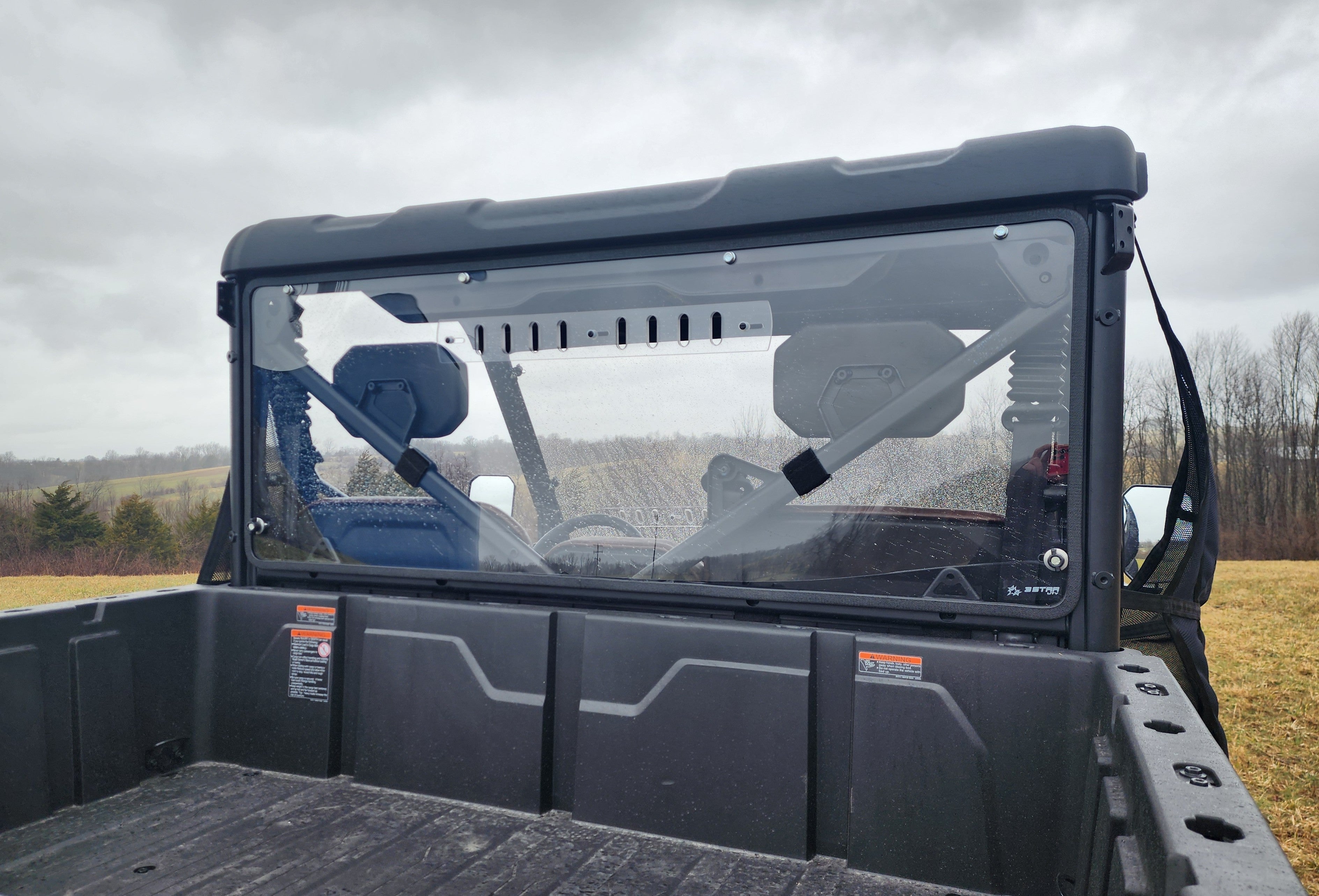 Photo of CFMoto UForce U10 Pro/U10 XL Pro Rear Windshield - DOES NOT FIT UFORCE 1000/1000XL by 3 Star UTV - Premium Windshields for UTVs / Side by Sides