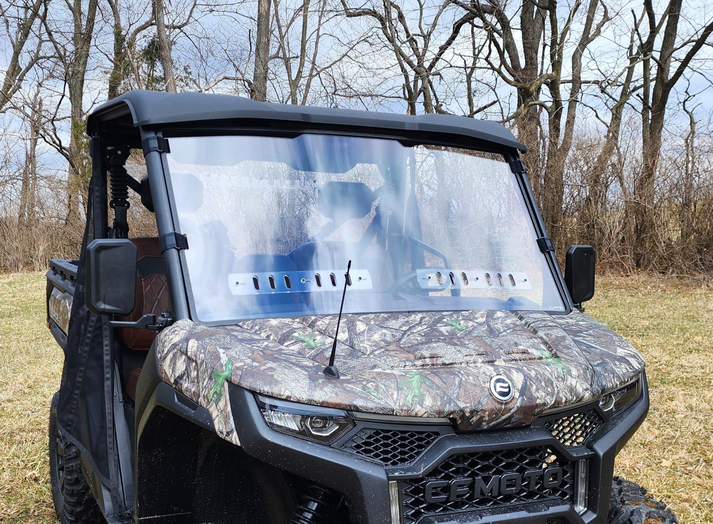 Photo of CFMoto UForce U10 Pro/U10 XL Pro Front Windshield - DOES NOT FIT UFORCE 1000/1000XL by 3 Star UTV - Premium Windshields for UTVs / Side by Sides